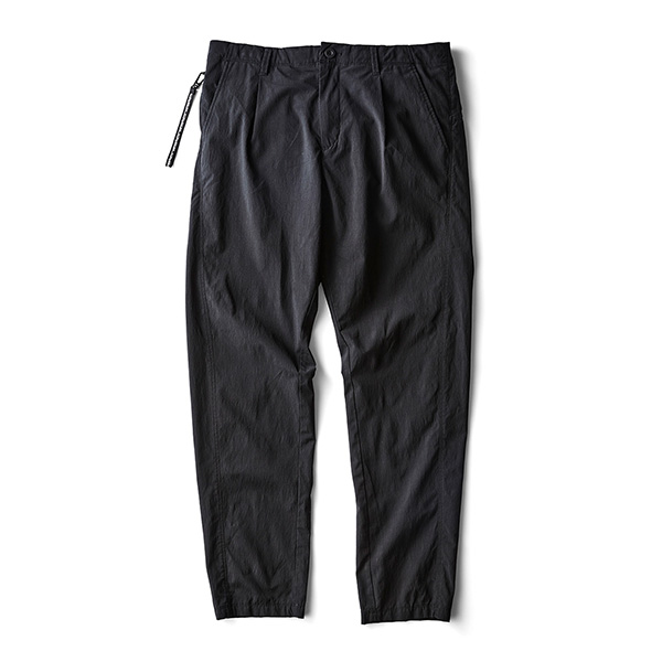H.I.P. by SOLIDO NYLON COTTON WASHER CLOTH TAPERED FIT TROUSERS