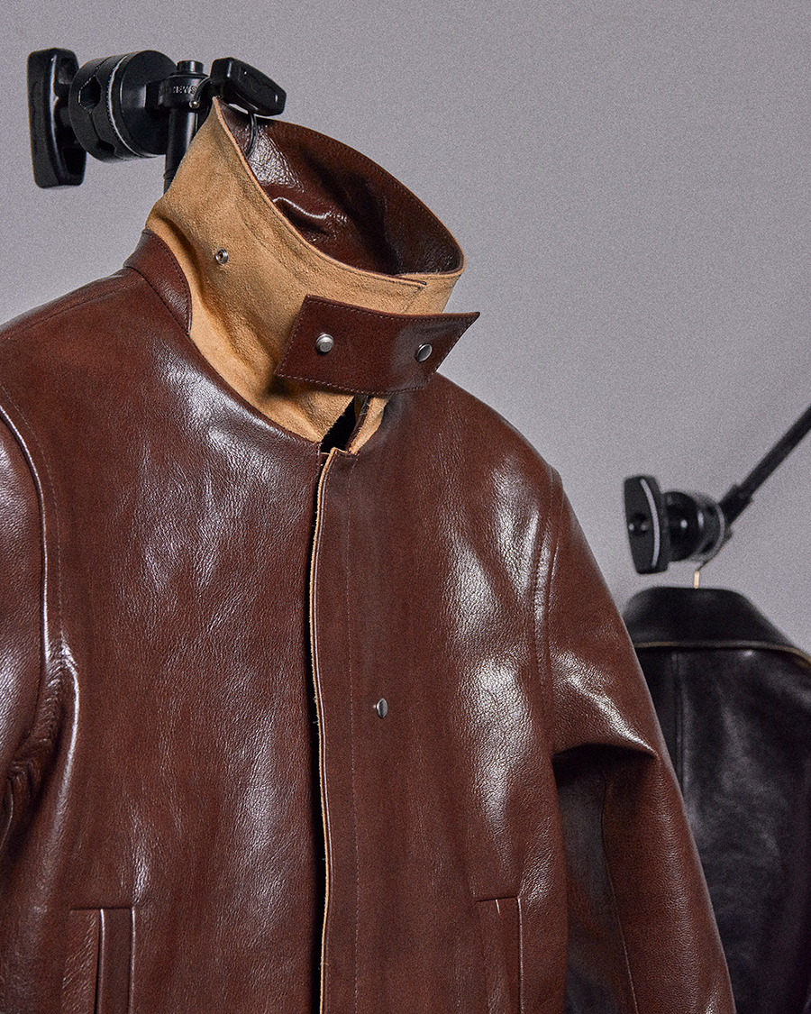 KARMUEL YOUNG 2-way Pocket Leather Jacket