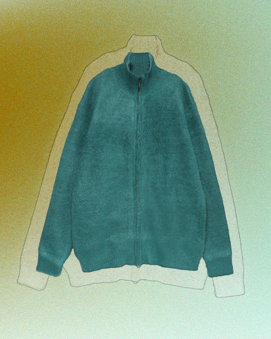 NEEDLES Zipped Mohair Cardigan - Solid