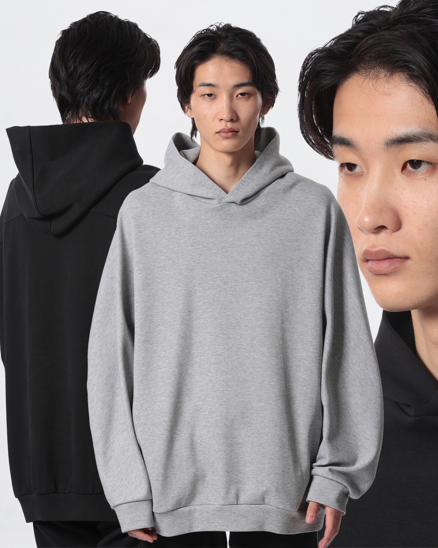 ATTACHMENT CO/PE DOUBLE KNIT HOODIE