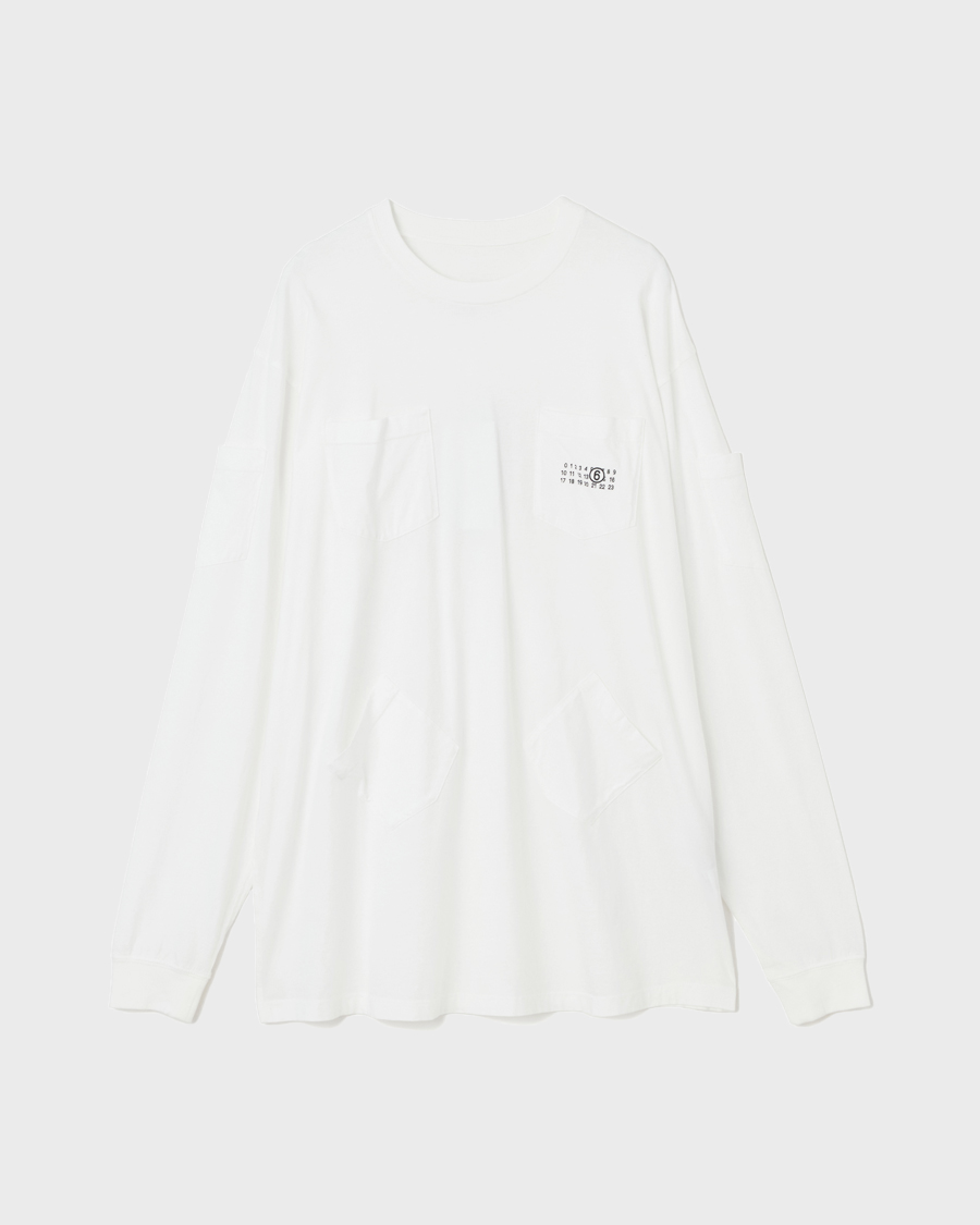 MM6 Maison Margiela Long-sleeved Top BASIC COTTON JERSEY REGULAR