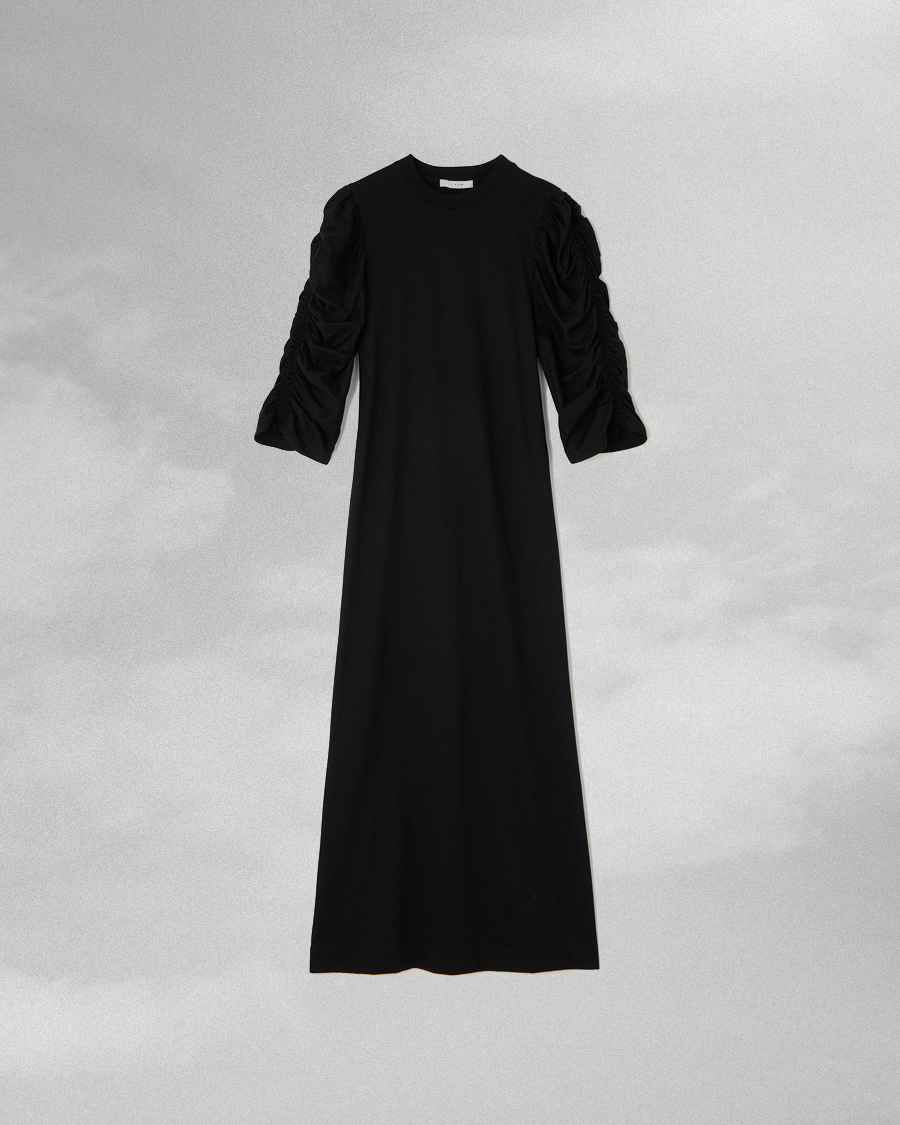 CINOH CLEFF GATHERED SLEEVE DRESS