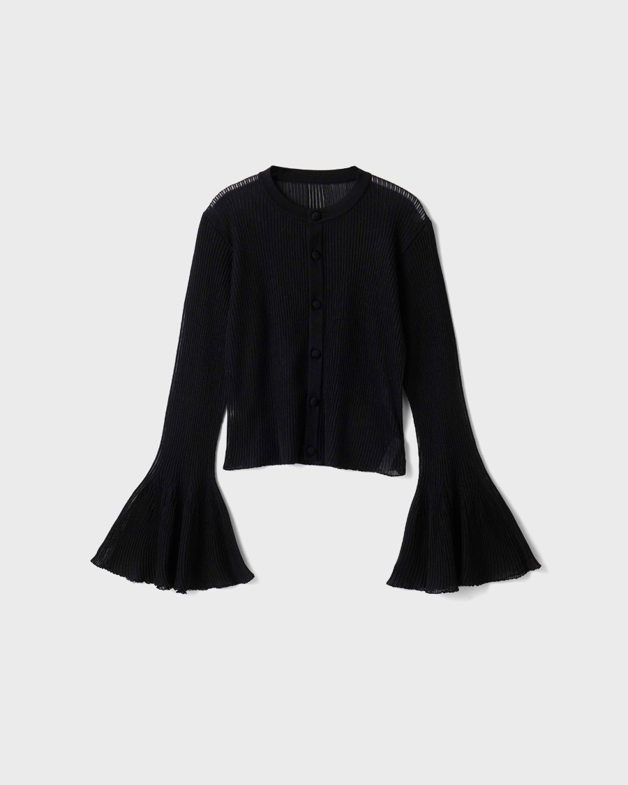 CFCL HYPHA LUCENT BELL SLEEVE CARDIGAN