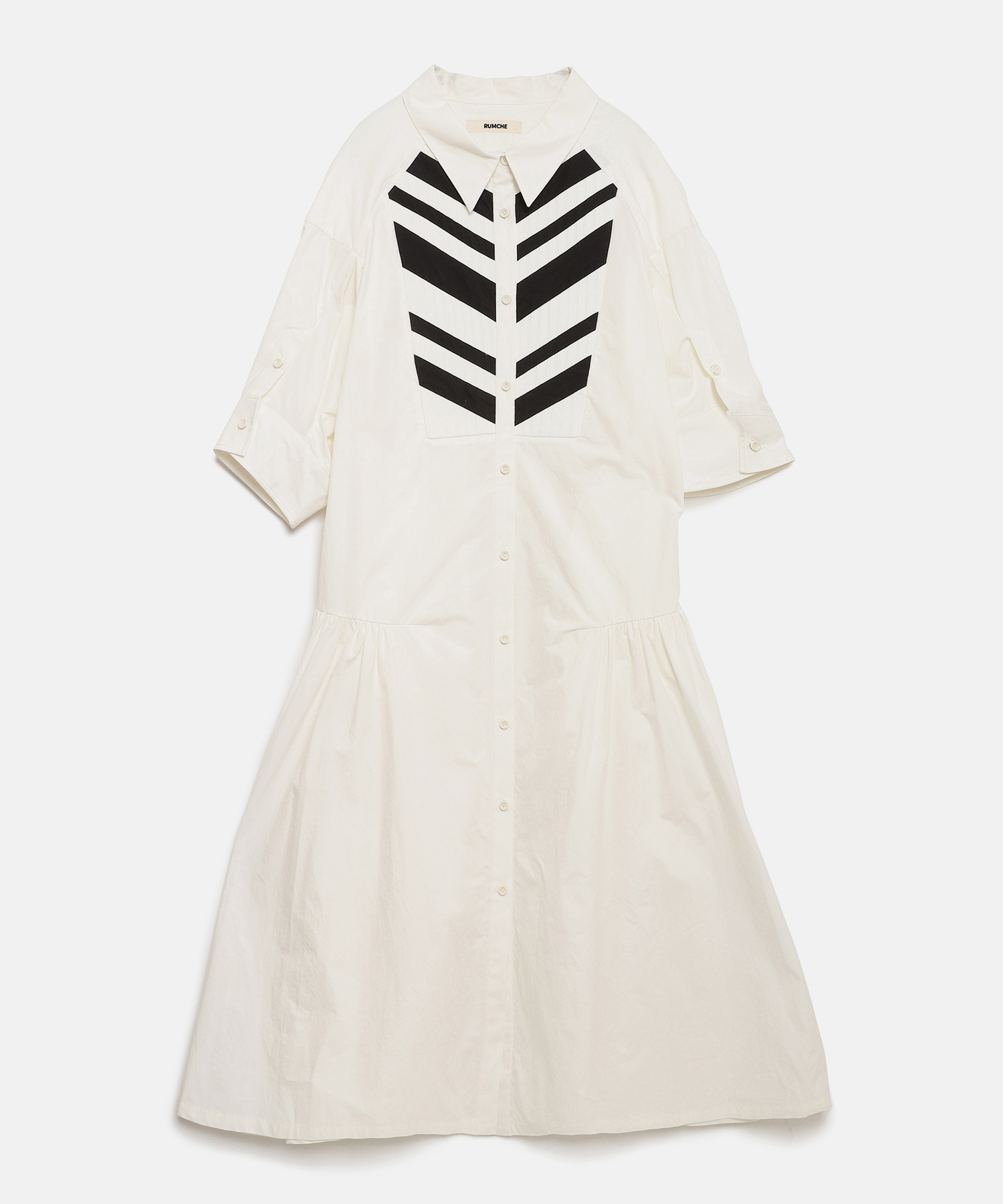 Knit Bonding Shirt One-piece