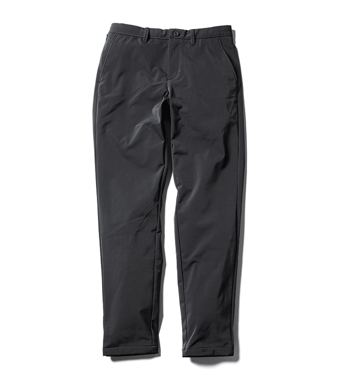 H.I.P. by SOLIDO BRUSHED NYLON DOUBLE WEAVE SLIM FIT TROUSERS