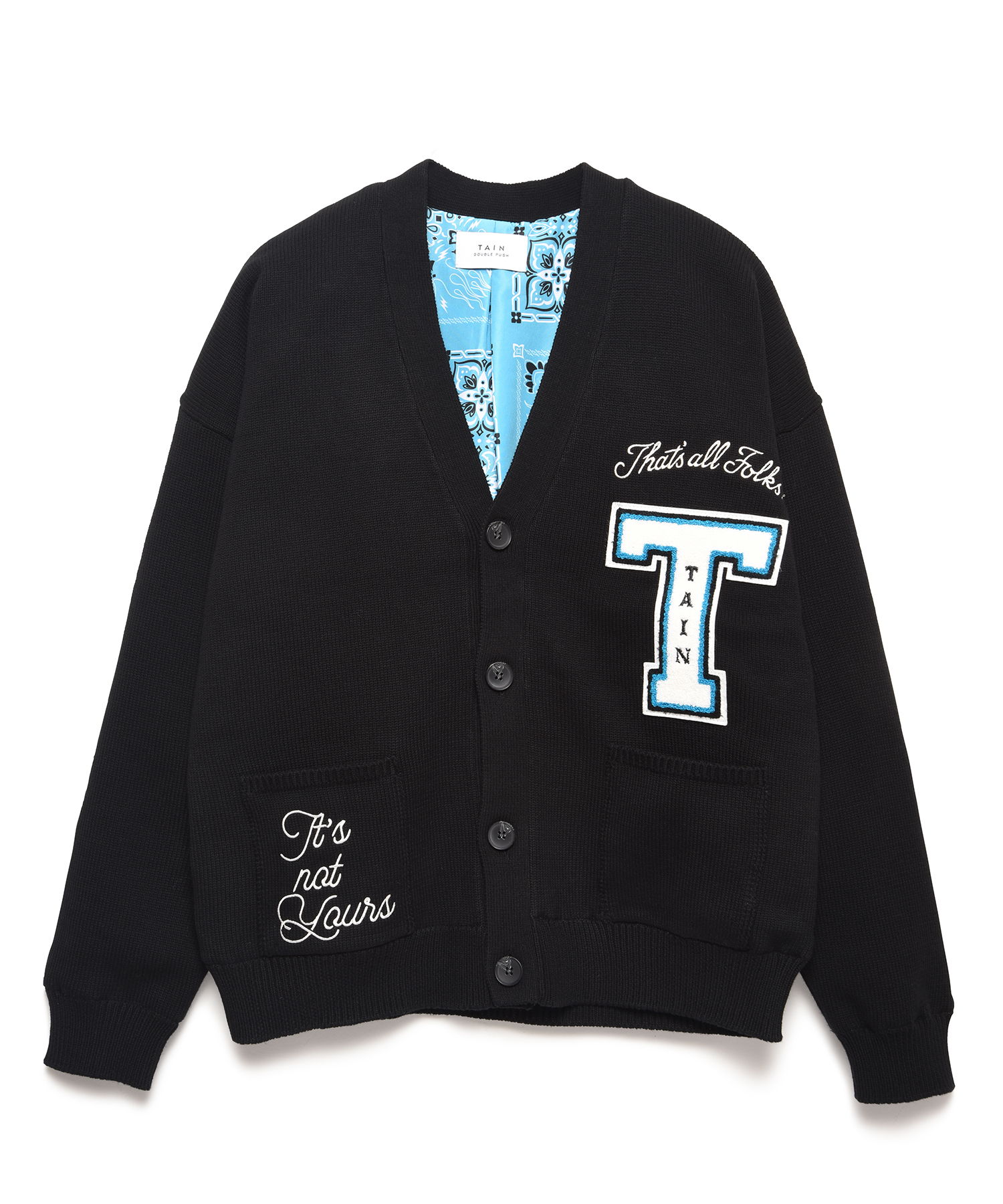 TAIN DOUBLE PUSH | THAT'S ALL FOLKS CARDIGAN