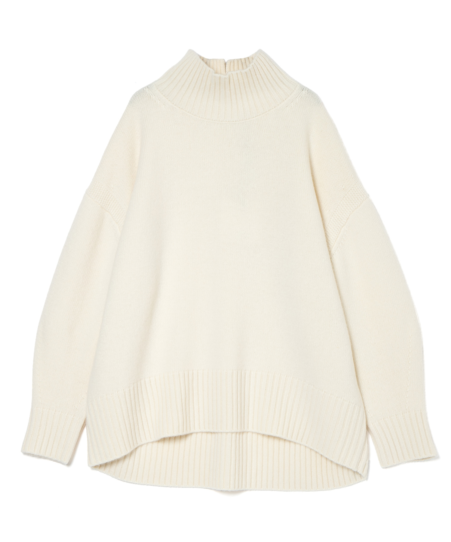 ADAWAS (アダワス) ULTRA FINE MERINO HIGH-NECK IVORY/15 サイズ:F ニット・セーター レディース