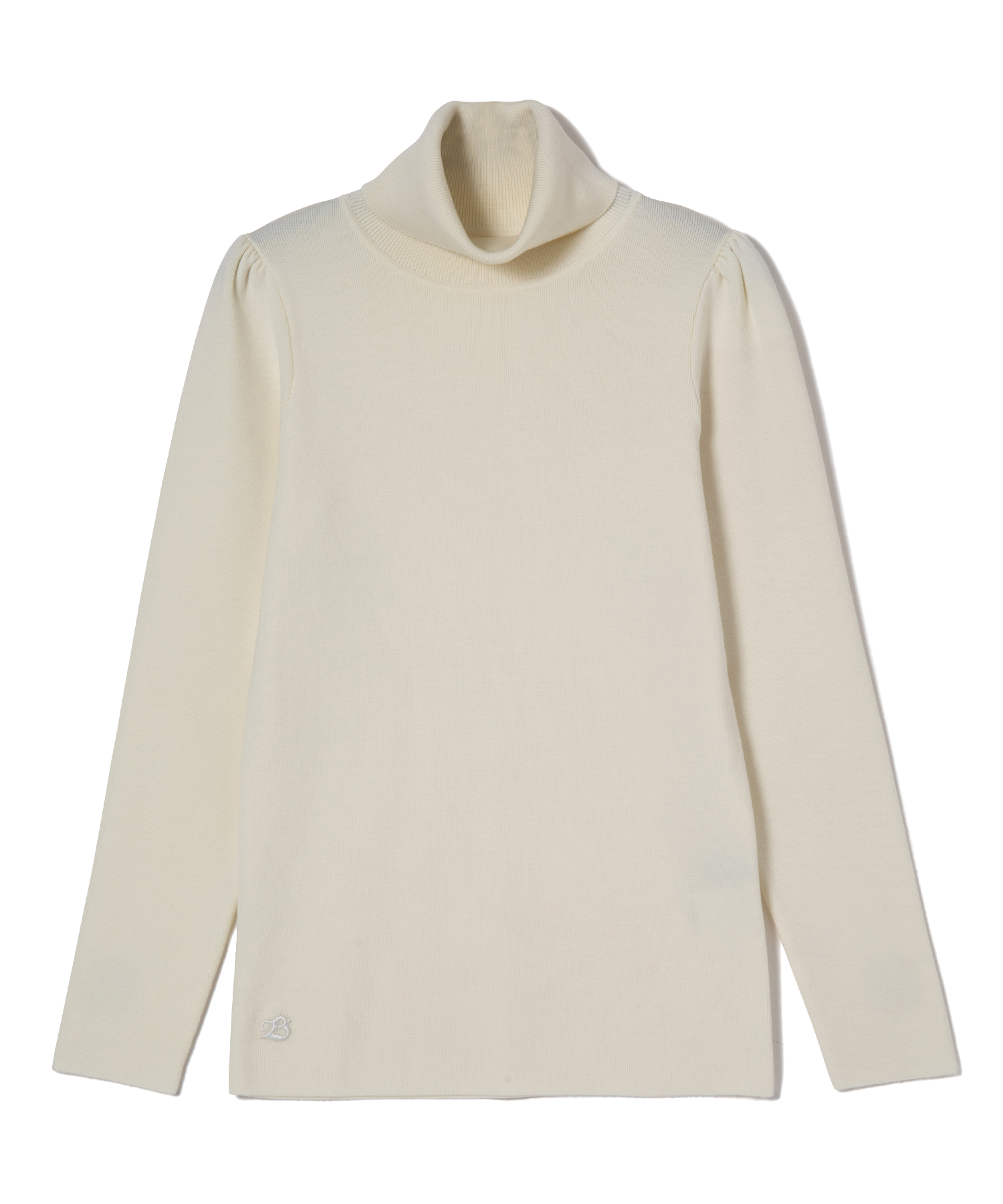 BORDERS at BALCONY HIGH NECK KNIT 送料無料 WHITE/10 サイズ:36,38 ニット・セーター レディース