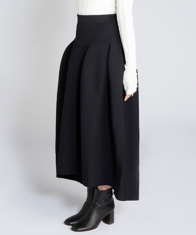 CFCL/POTTERY SKIRT 1/ロングスカート/0/ポリエステル/ネイビー/CF005KG020：2ｎｄ STREET 店 -  レディースファッション