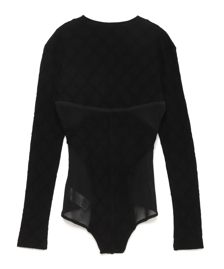 JACQUARD JERSEY PANELED BODYSUIT（FETICO）｜TATRAS CONCEPT STORE