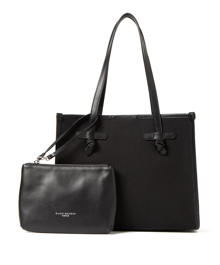 MARCELLA TOTE BAG（NERO-CORDA）（GIANNI CHIARINI）｜TATRAS