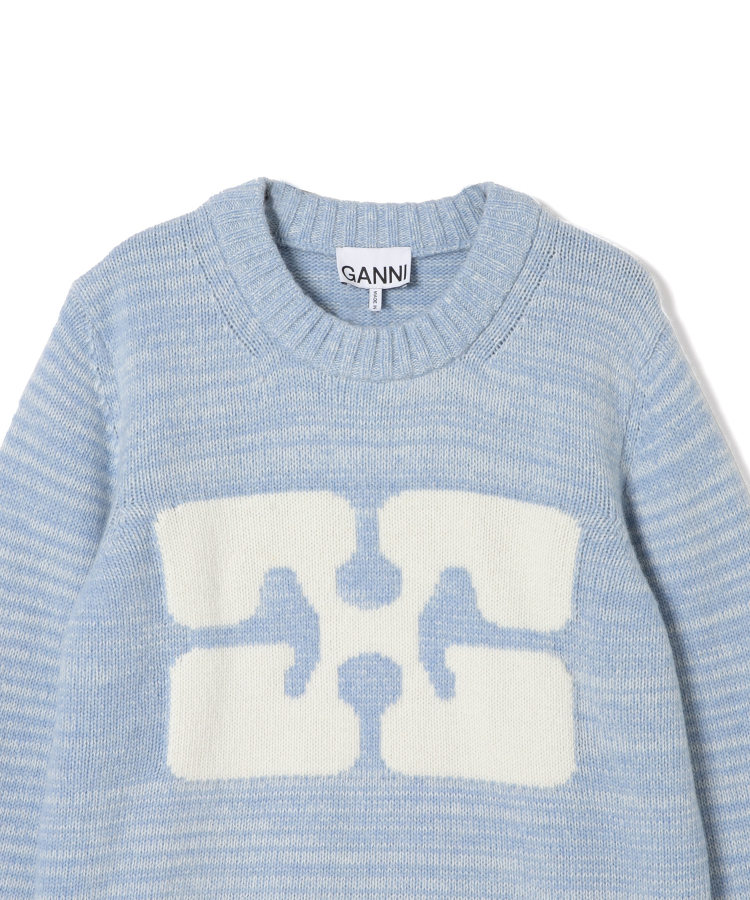 Graphic O-neck Pullover Butterfly（GANNI）｜TATRAS CONCEPT STORE