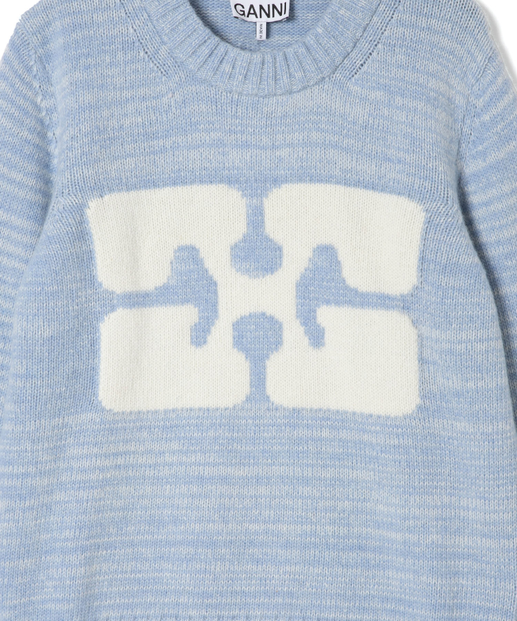 Graphic O-neck Pullover Butterfly（GANNI）｜TATRAS CONCEPT STORE