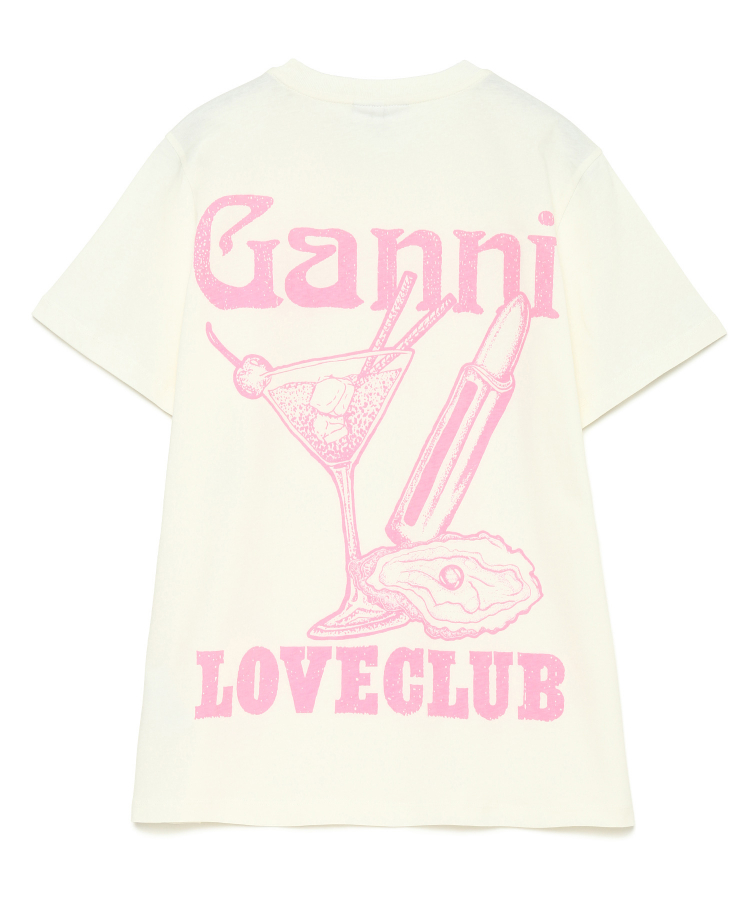 【新品】GANNI ガニー　Jersey  Loveclub カクテルTシャツ