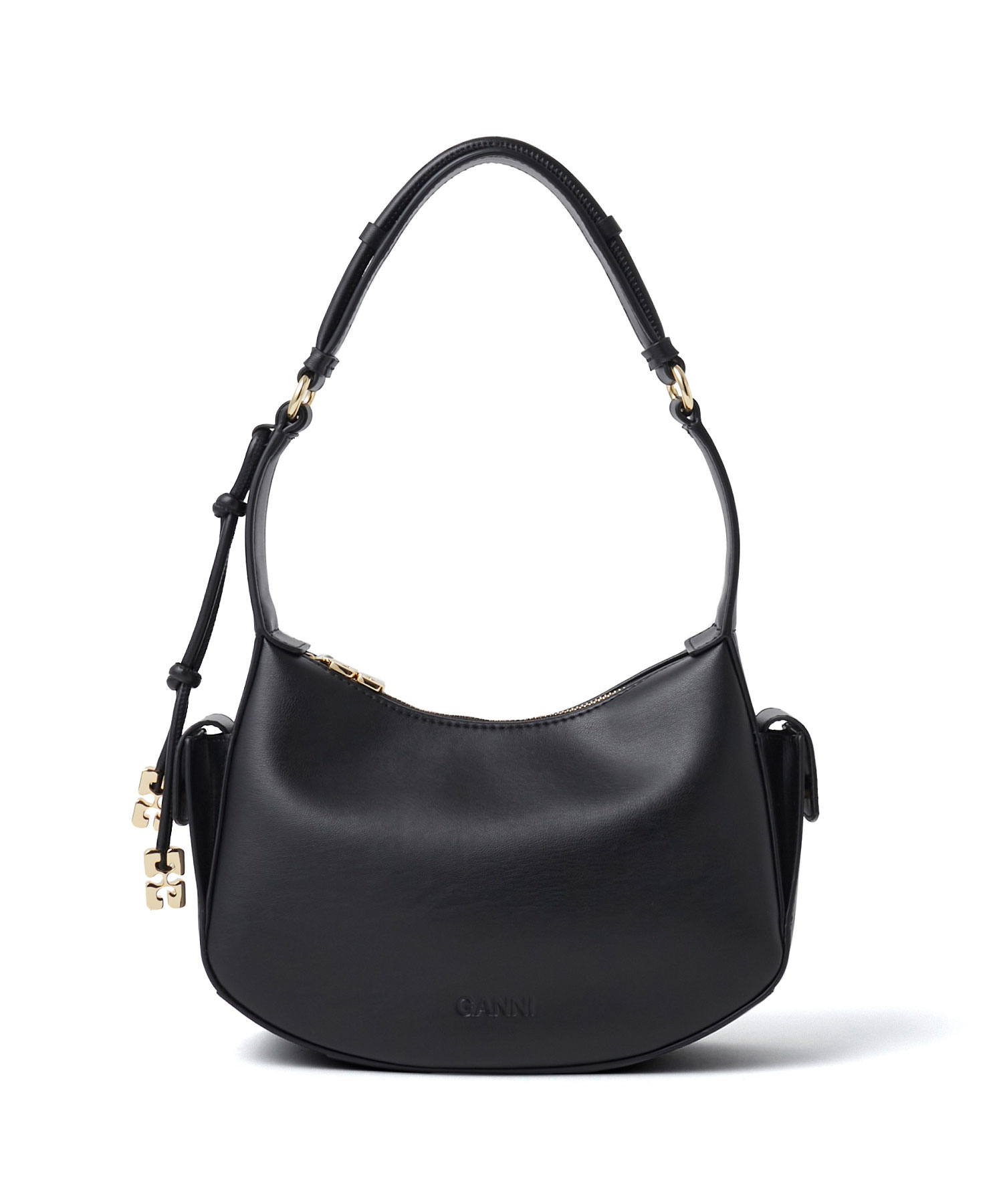 GANNI GANNI SHOULDER BAG 送料無料 BLACK/01 サイズ:F ショルダーバッグ レディース