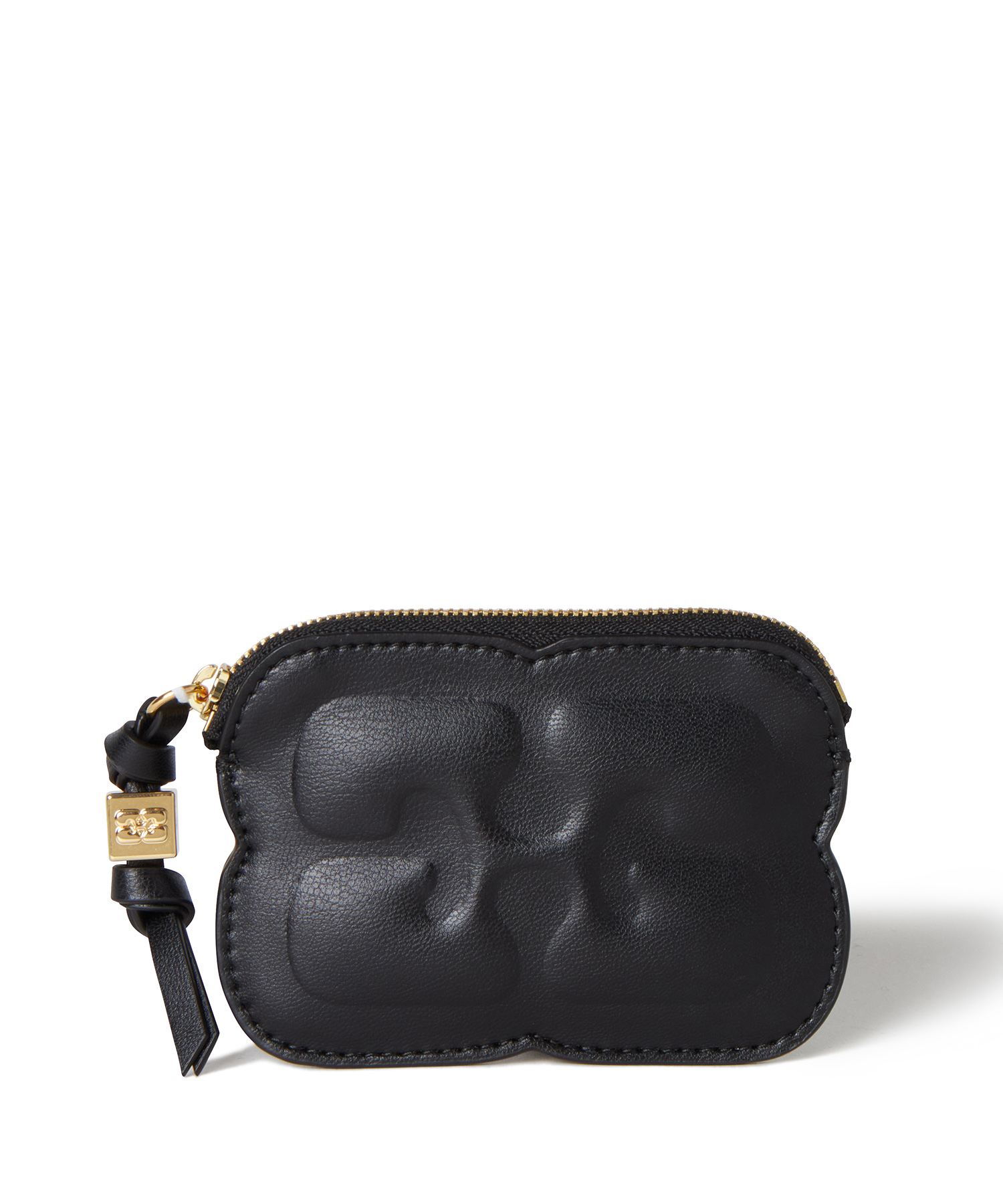 GANNI Ganni Bou Compact Zipped Wallet BLACK/01 サイズ:F 財布＆カードケース レディース