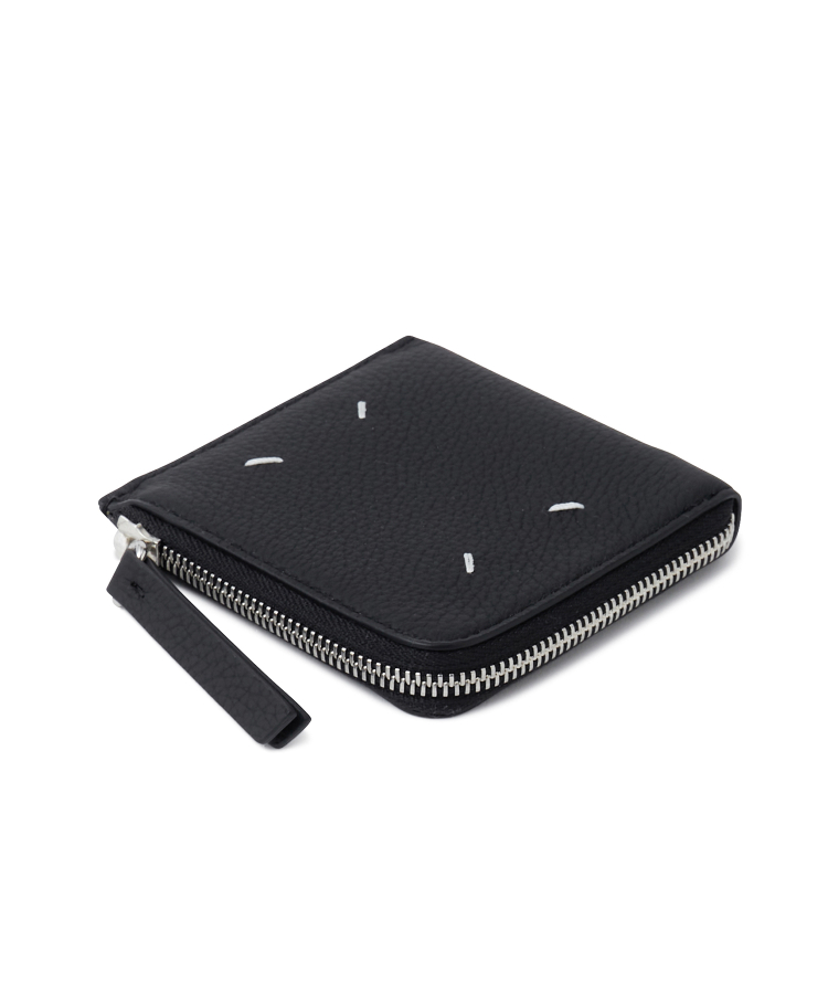 maison margiela MM6ロゴ ラウンドジップウォレット WALLET ZIP