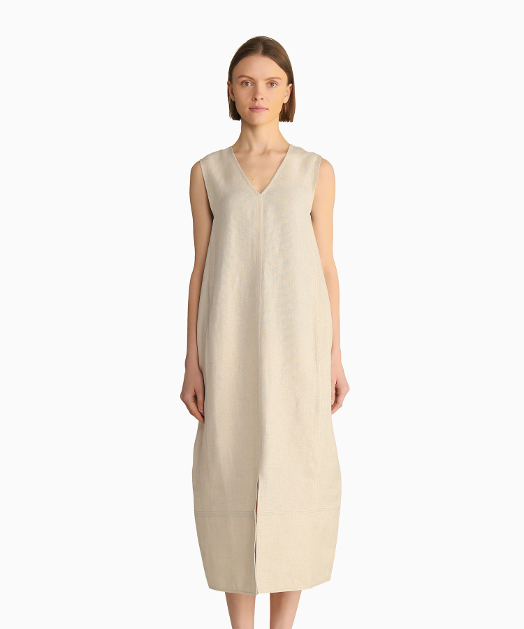 LINEN TWO-WAY DRESS（MISSING YOU ALREADY）｜TATRAS CONCEPT STORE 