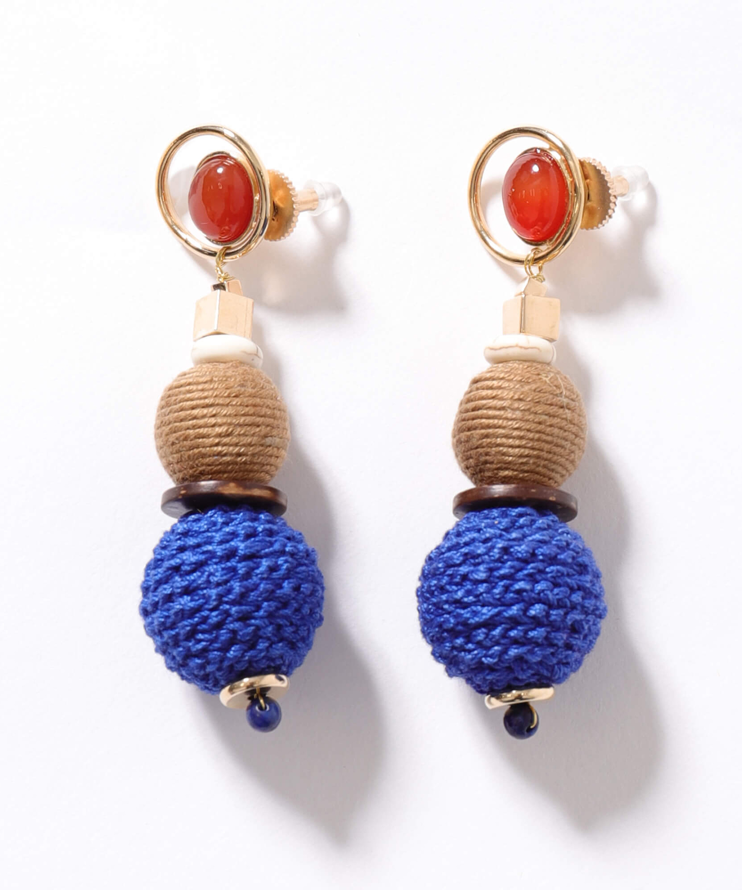 CrochetBead Thread wrapped Earrings（NECTAR NECTAR）｜TATRAS