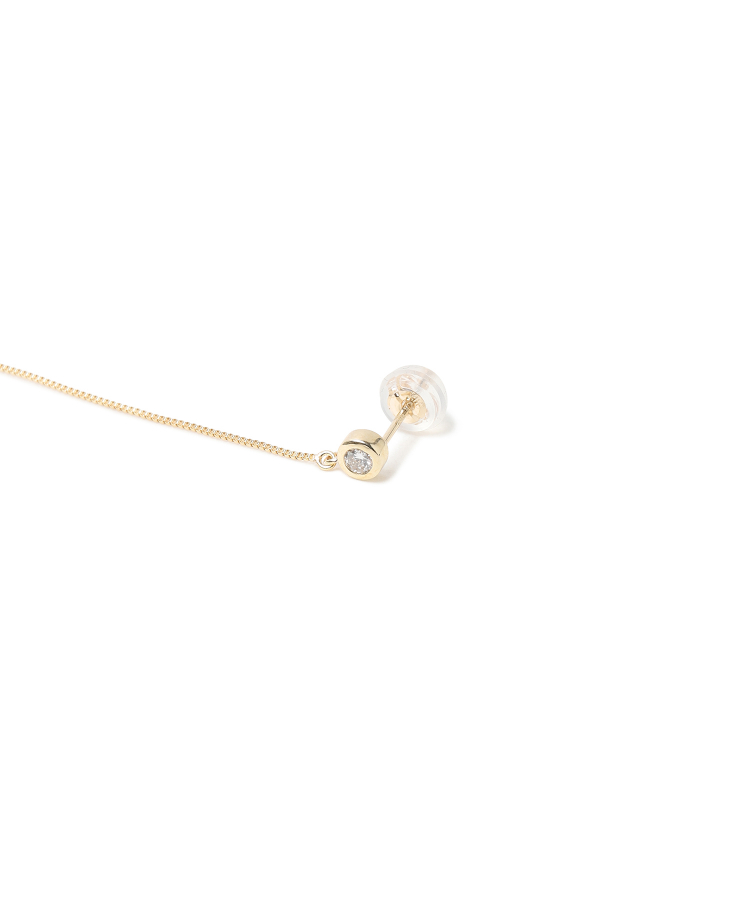 K18 5Diamond Swing Stud Earrings FIDO -フィド- | Ops.(オプス