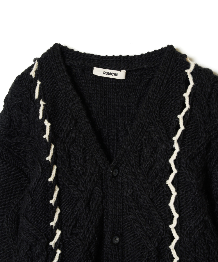 Deformtion Cable Knit Cardigan（RUMCHE）｜TATRAS CONCEPT STORE ...