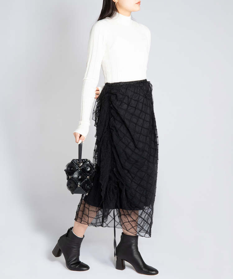 Tulle Shirring Skirt（RUMCHE）｜TATRAS CONCEPT STORE タトラス公式