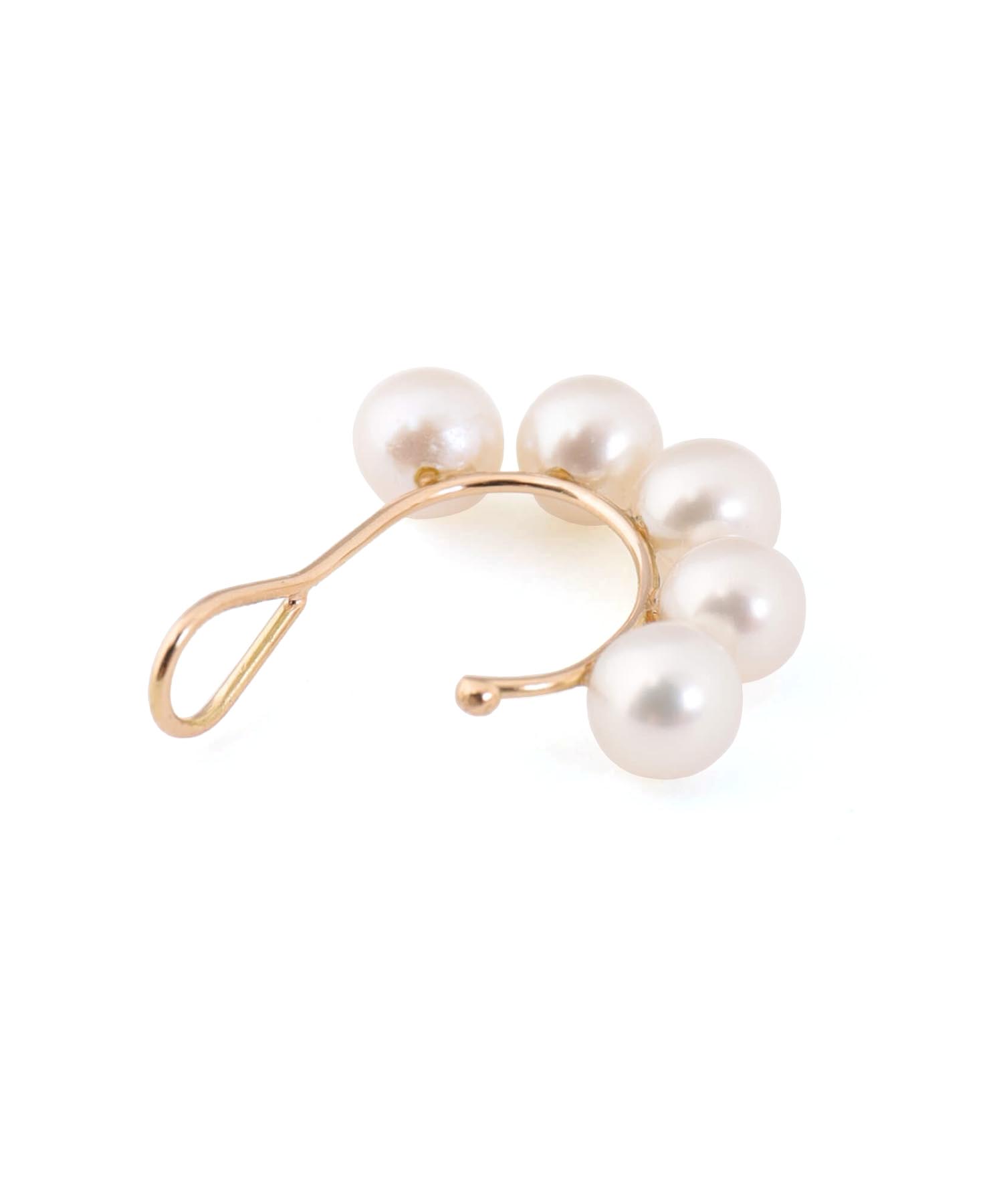 SASKIA DIEZ (サスキアディツ) EARCUFF 5 PEARLS 750AU FW PEARL 送料無料 GOLD/90 サイズ:F イヤリング レディース