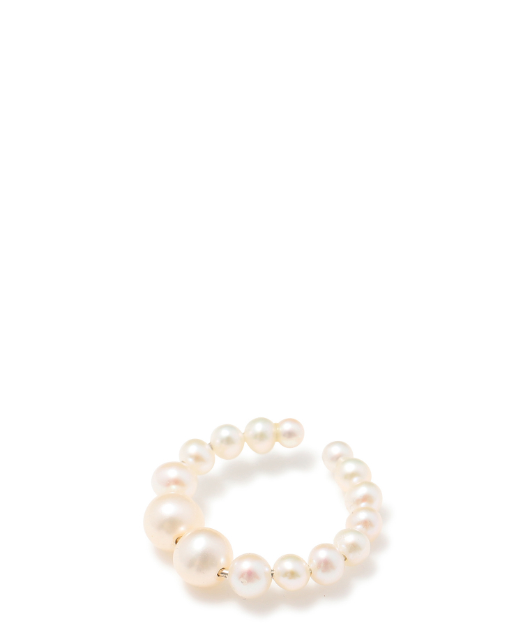 SASKIA DIEZ(サスキアディツ) DROP PEARL EARCUFF 585 AU, FW PEARL-