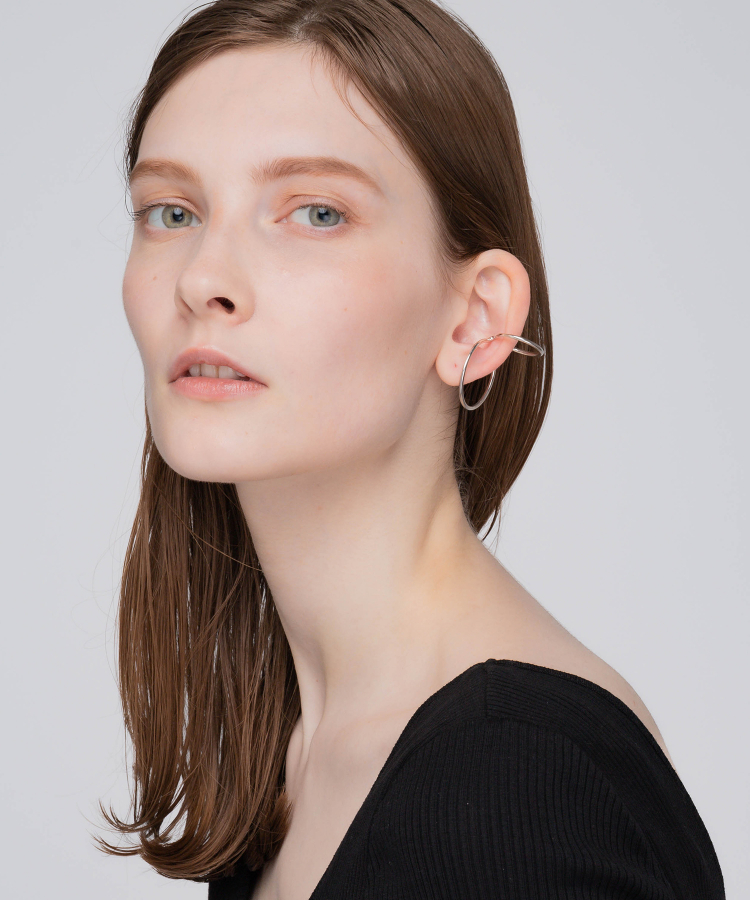 WIRE BOLD EARCUFF DOUBLE NO1（SASKIA DIEZ）｜TATRAS CONCEPT STORE