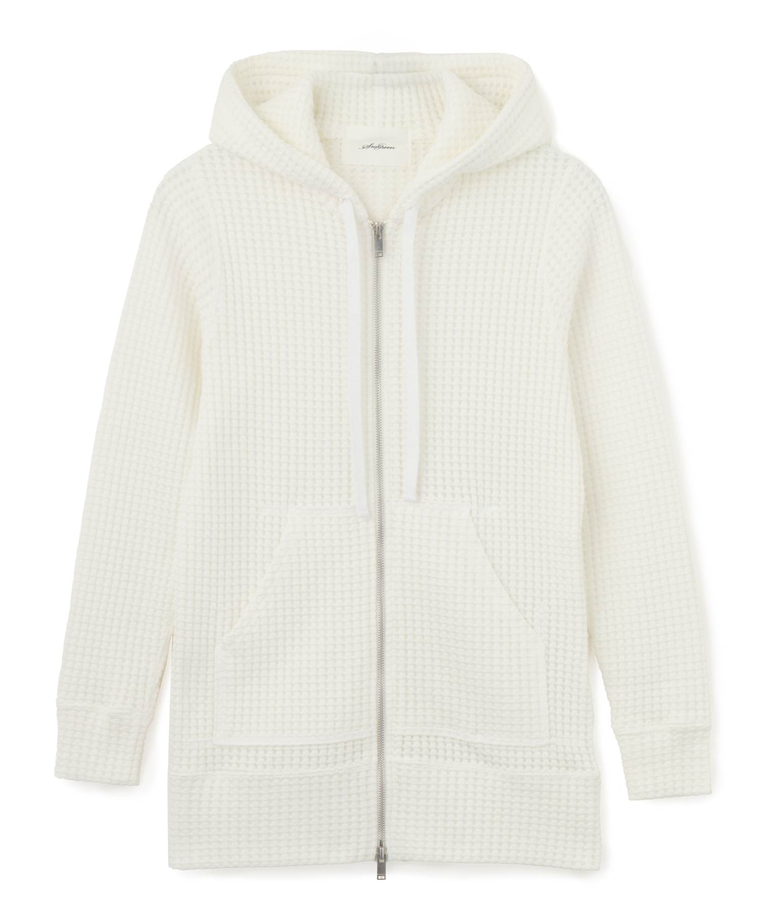 【公式】SEAGREEN (シーグリーン) BIG WAFFLE hoodie WHITE/10 サイズ:01,02,03 パーカー・スウェット レディース