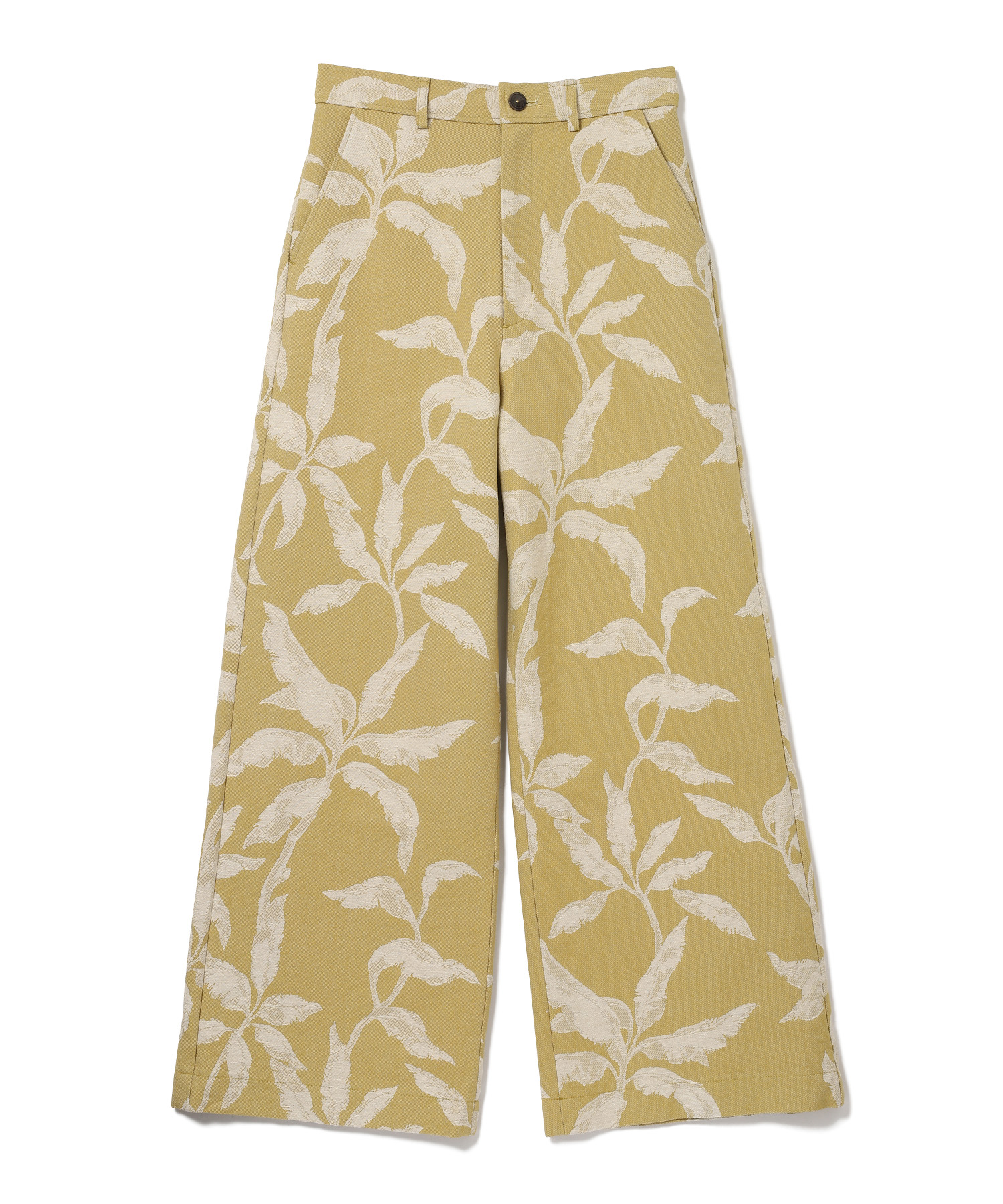 【公式】SEAGREEN (シーグリーン) LEAF JQ PANTS YELLOW/80 サイズ:01,02,03 ロングパンツ レディース