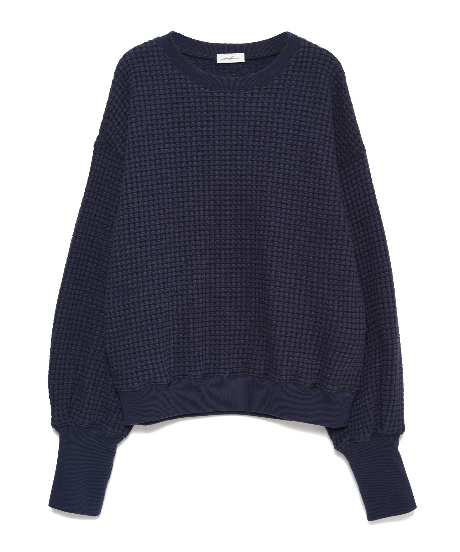 【公式】SEAGREEN (シーグリーン) BIG WAFFLE PULLOVER NAVY/40 サイズ:01,02,03 ロングスリーブカットソー レディース