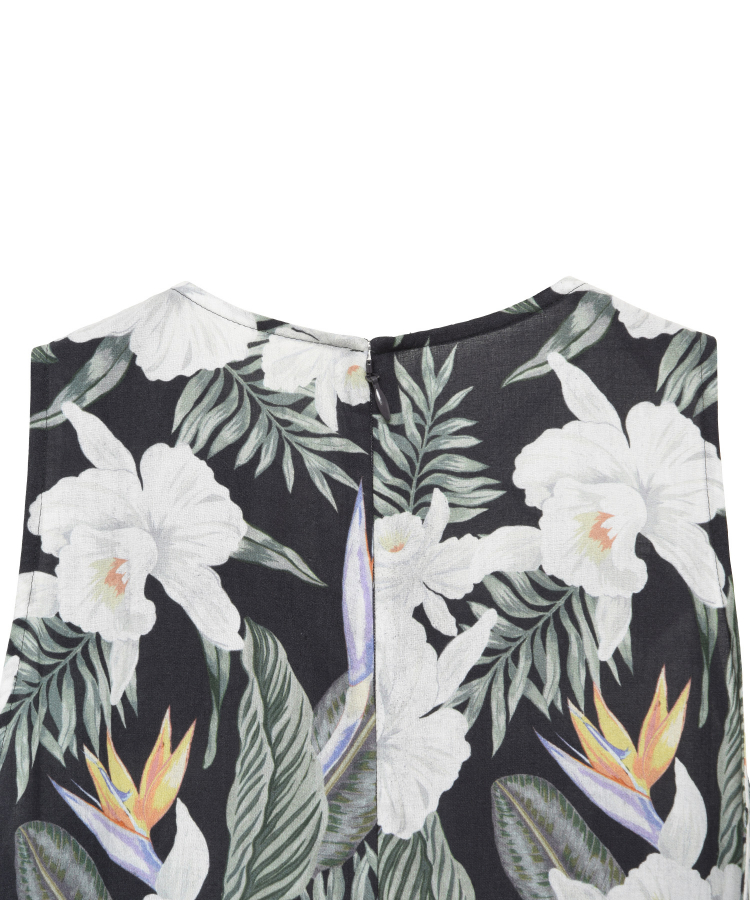 [a piece of Library] botanical one-piece