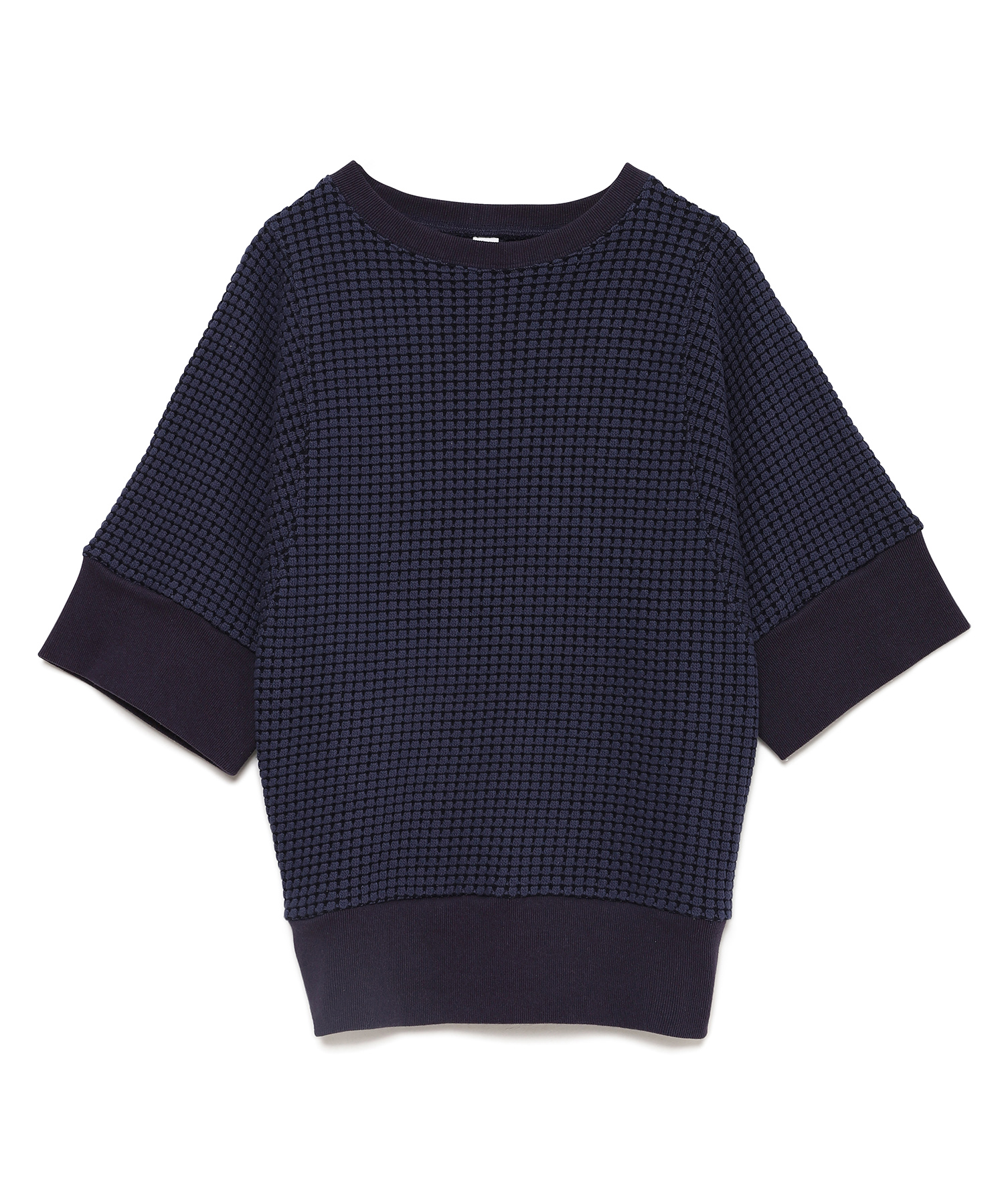 【公式】SEAGREEN (シーグリーン) BIG WAFFLE TOPS NAVY/40 サイズ:01,02,03 Tシャツ・カットソー レディース