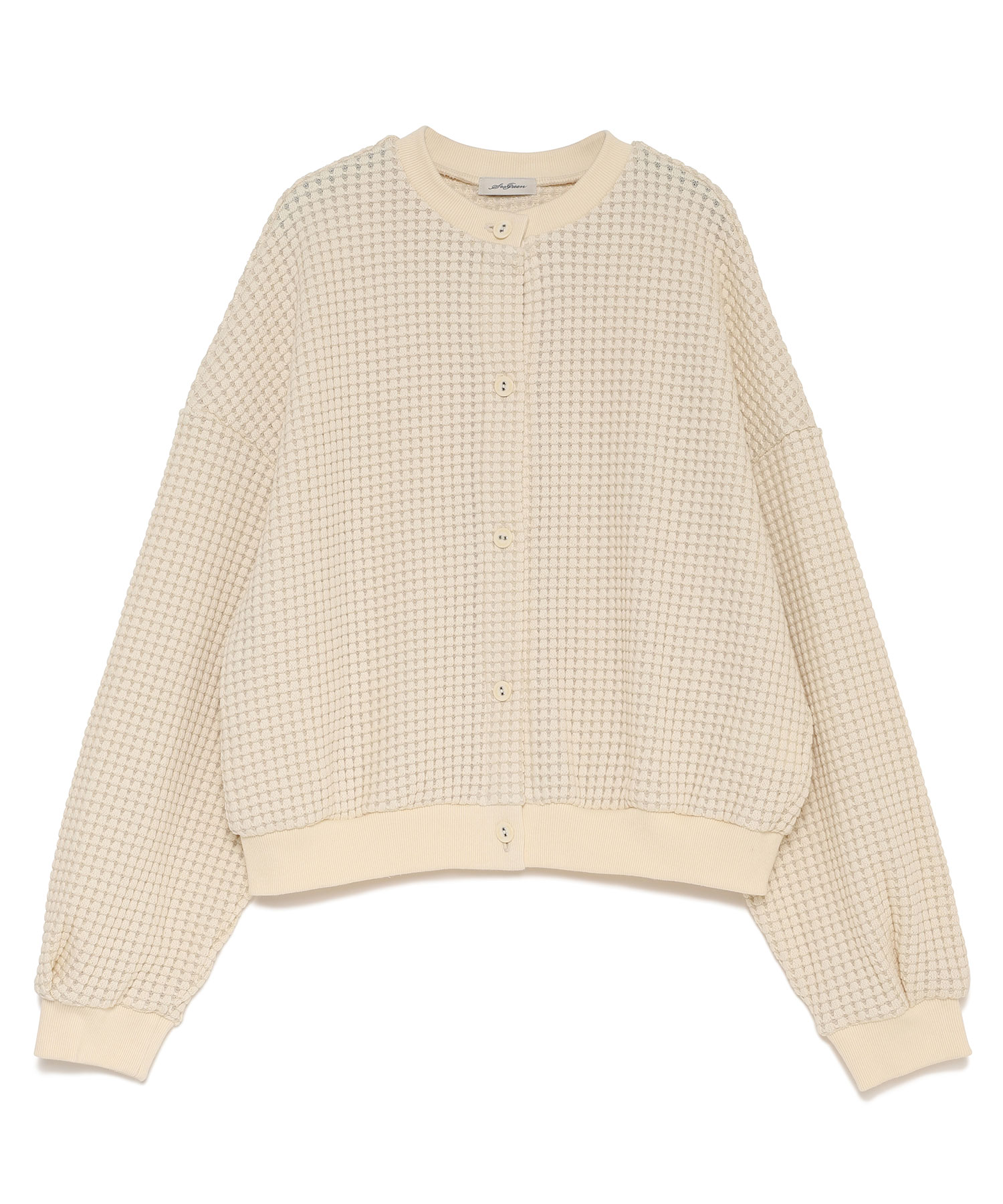 BIG WAFFLE CARDIGAN（Seagreen）｜TATRAS CONCEPT STORE タトラス公式