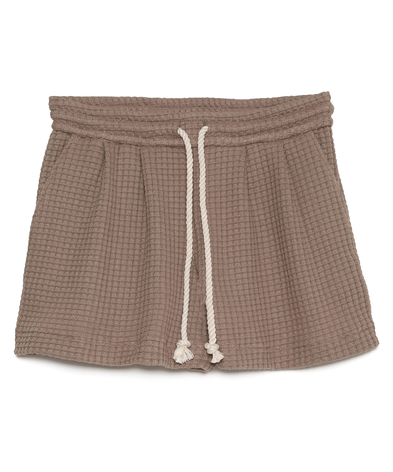 【公式】SEAGREEN (シーグリーン) BIG WAFFLE SHORTS BEIGE/27 サイズ:01,02,03 ショートパンツ レディース