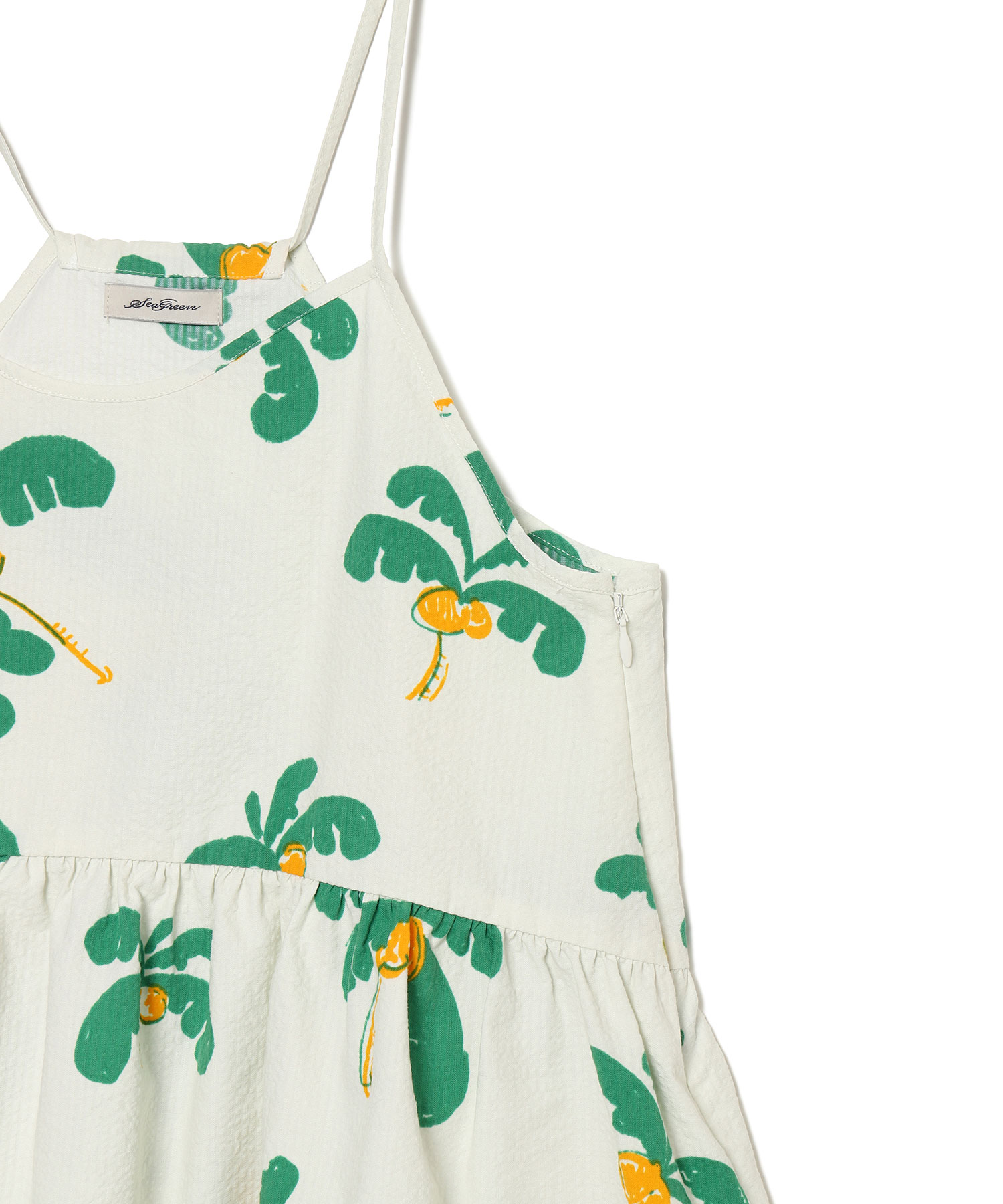 PALM TREE SEERSUCKER TOPS（Seagreen）｜TATRAS CONCEPT STORE