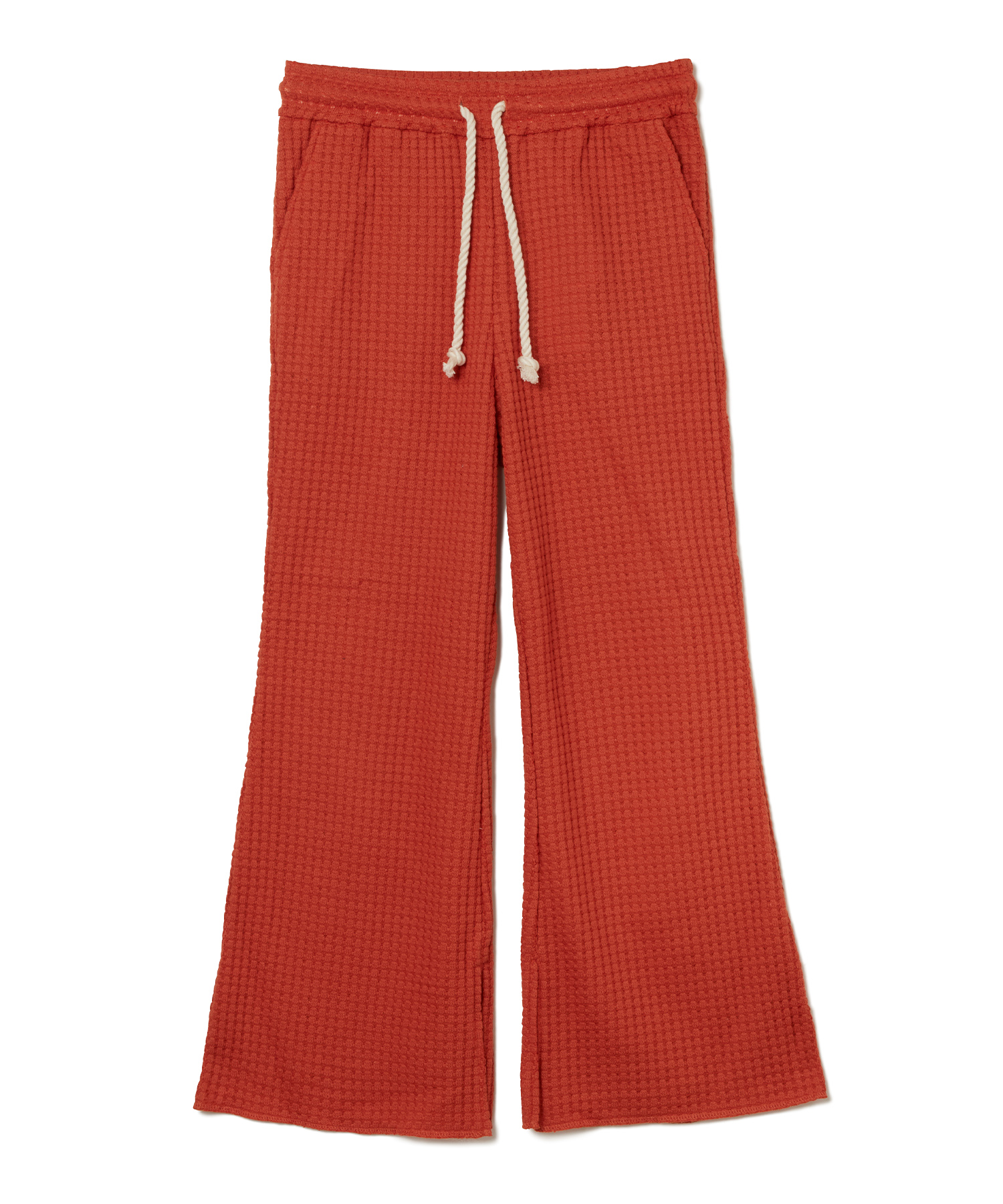 【公式】SEAGREEN (シーグリーン) BIG WAFFLE FLARE PANTS ORANGE/71 サイズ:01,02 ロングパンツ レディース