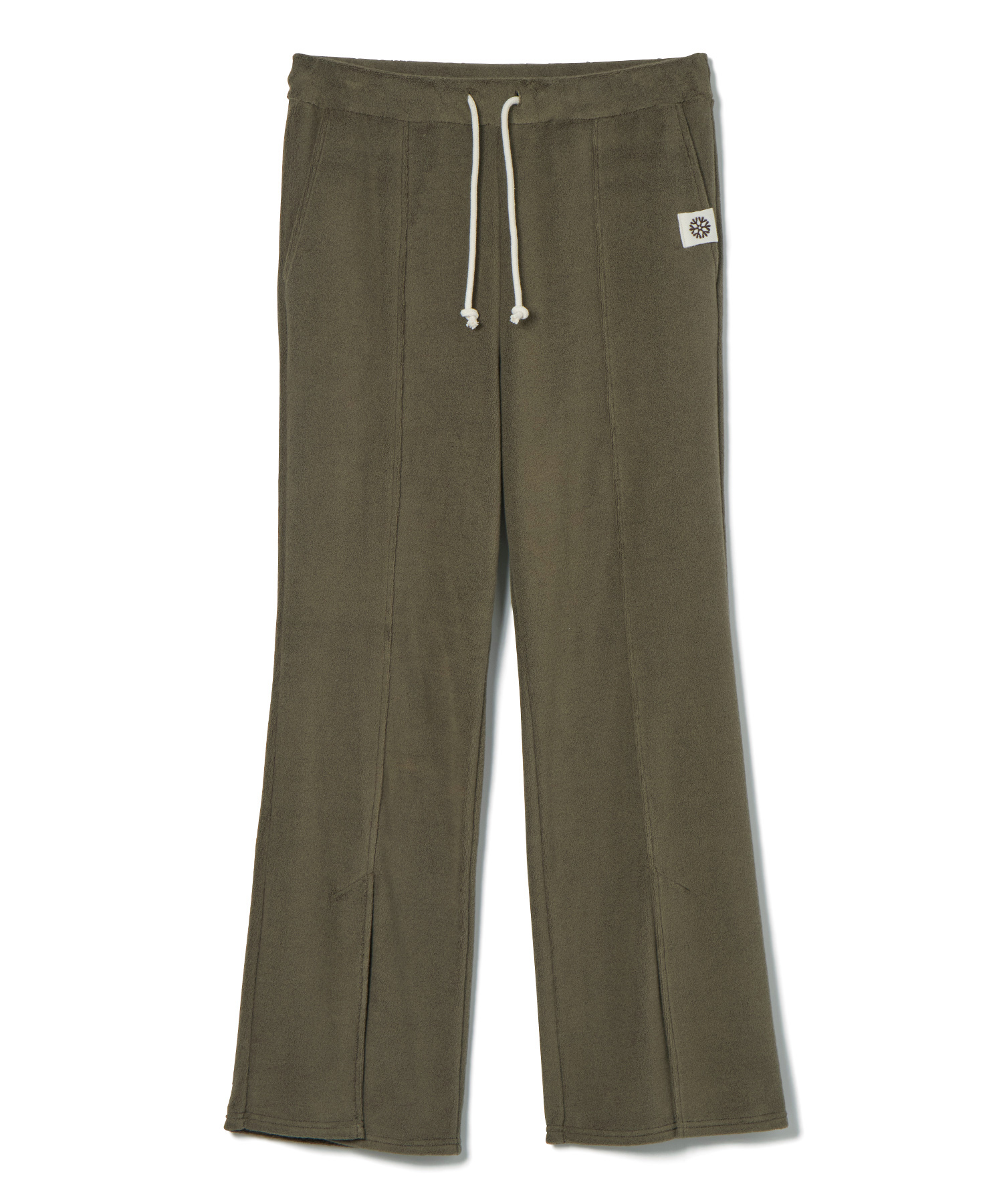 【公式】SEAGREEN (シーグリーン) ORGANIC PILE FLARE PANTS GREEN/30 サイズ:01,02 ロングパンツ レディース