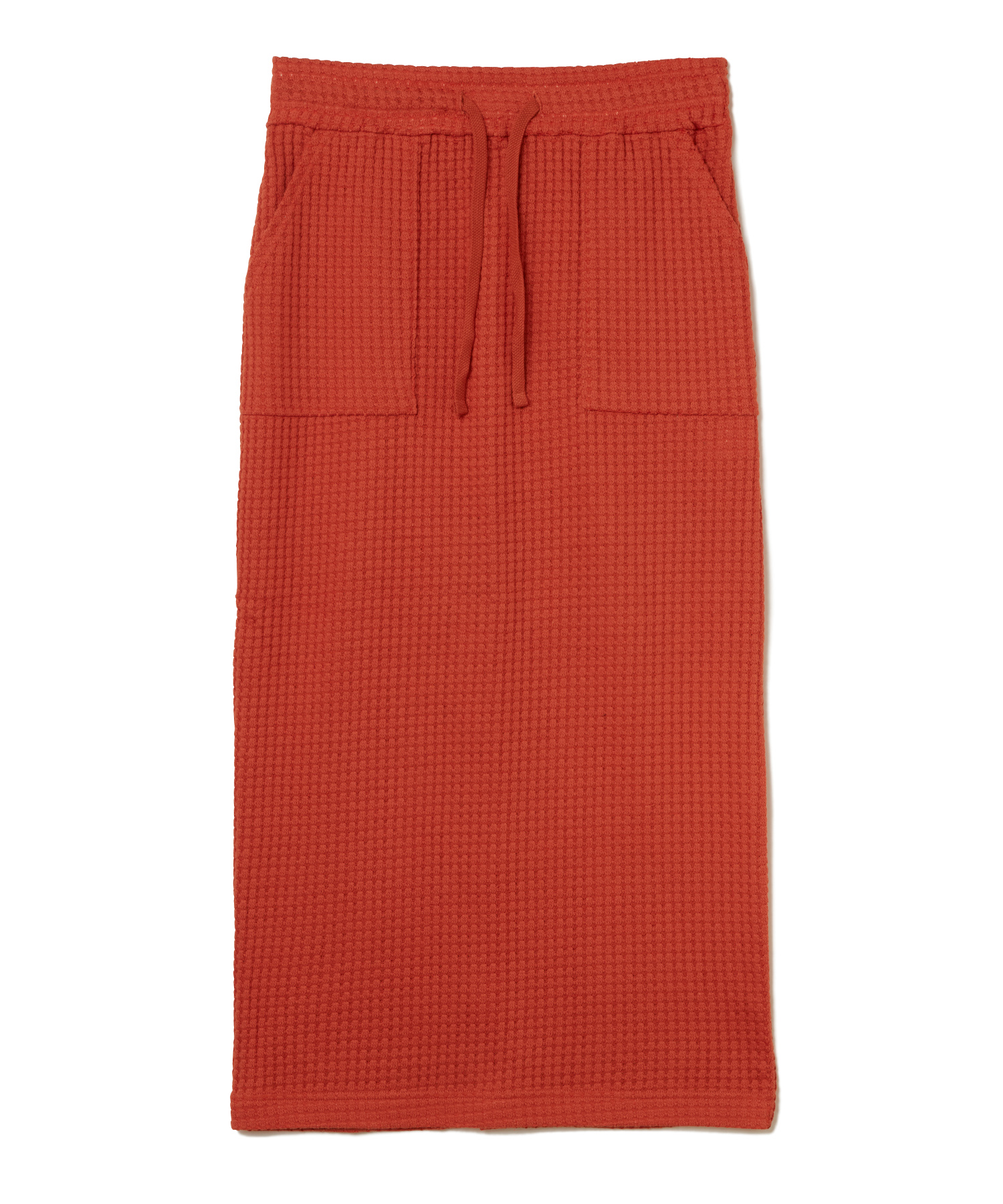 【公式】SEAGREEN (シーグリーン) BIG WAFFLE SKIRT ORANGE/71 サイズ:01,02 ロングスカート レディース