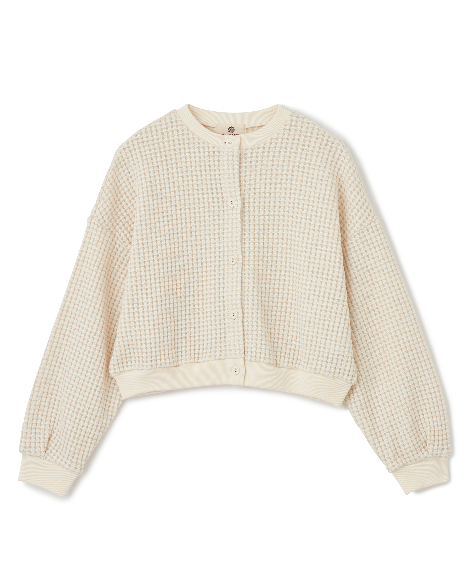 【公式】SEAGREEN (シーグリーン) BIG WAFFLE CARDIGAN CREAM/18 サイズ:01,02,03 カーディガン レディース