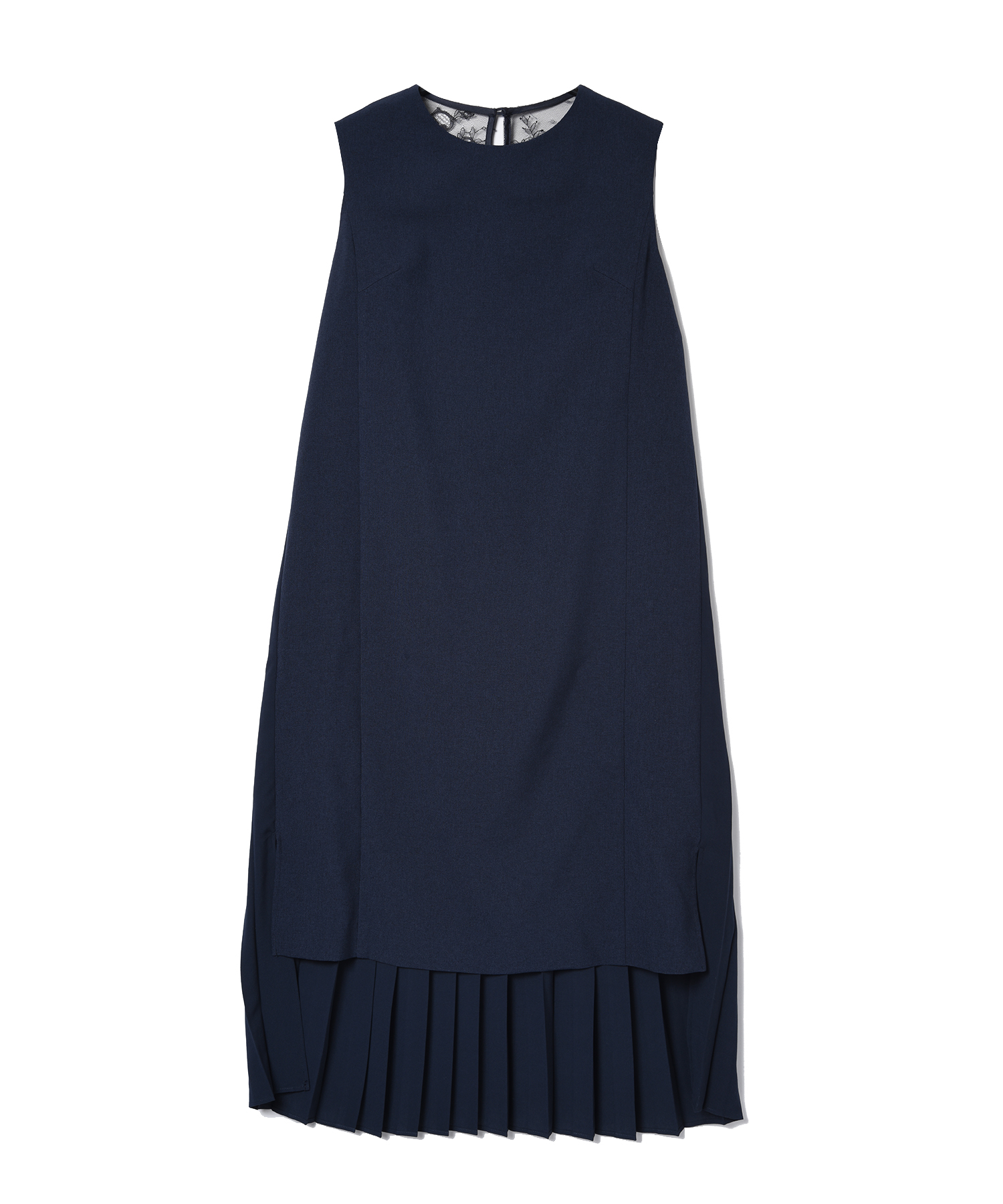 STAIR (ステア) BACK PLEATS DRESS NAVY/40 サイズ:01,02 ドレスワンピース レディース