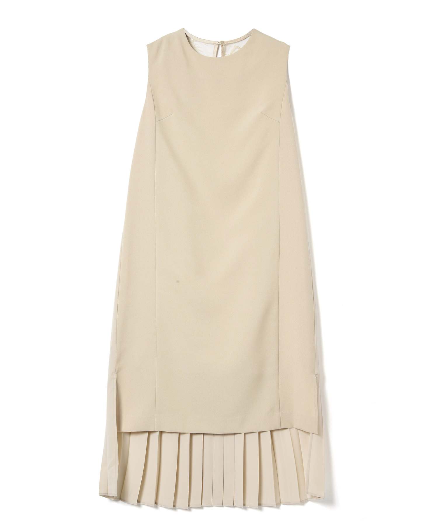 STAIR (ステア) BACK PLEATS DRESS BEIGE/27 サイズ:01,02 ドレスワンピース レディース