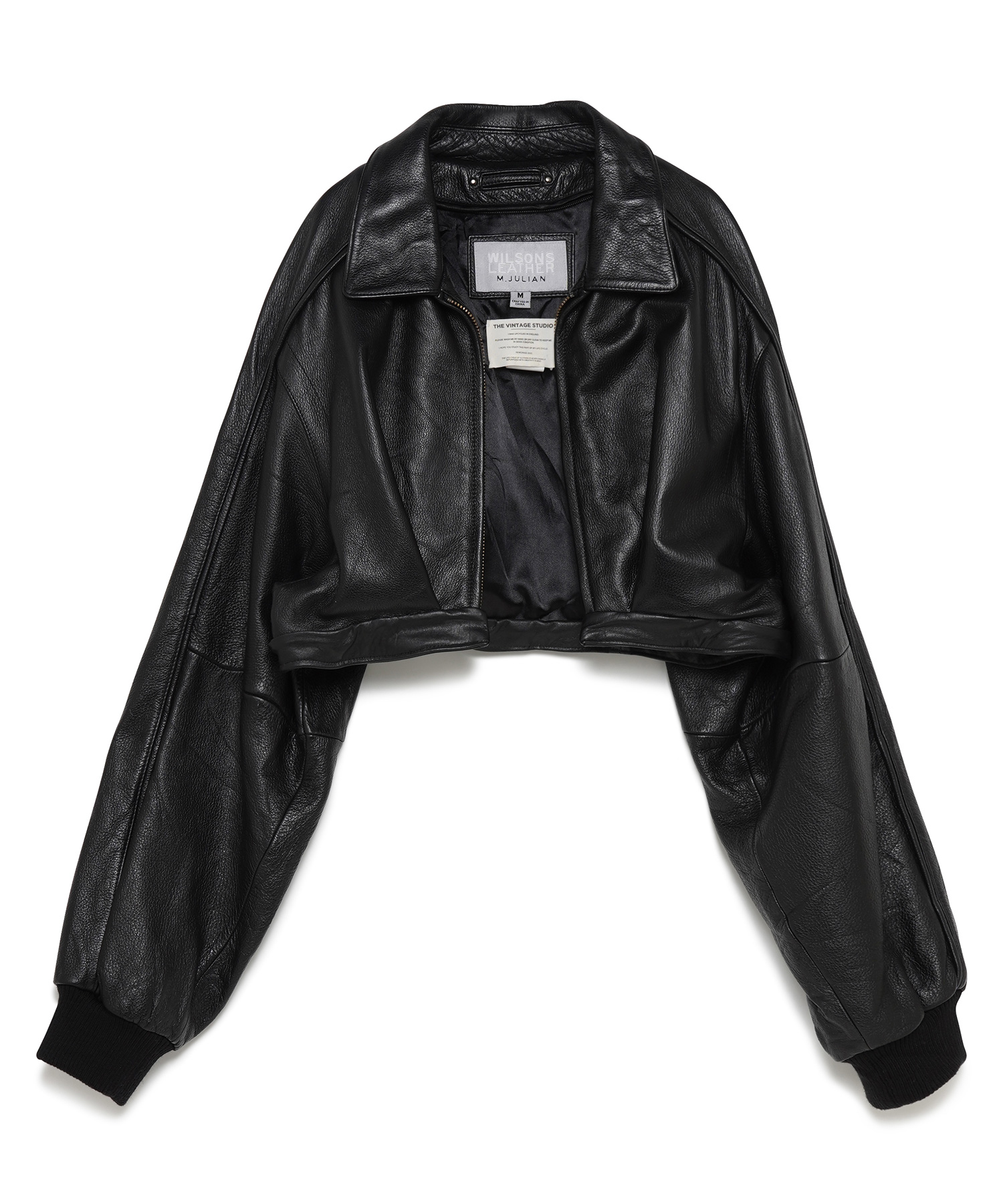 THE VINTAGE STUDIO Reworked Leather Bomber Jackets 送料無料 マルチカラーミックス系/99 サイズ:F ジャケット レディース