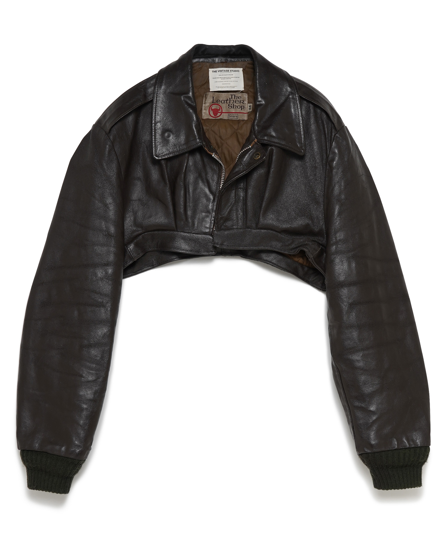 THE VINTAGE STUDIO Reworked Leather Bomber Jackets 送料無料 マルチカラーミックス系/99 サイズ:F ジャケット レディース