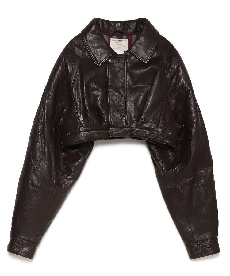 Reworked Leather Bomber Jackets（THE VINTAGE STUDIO
