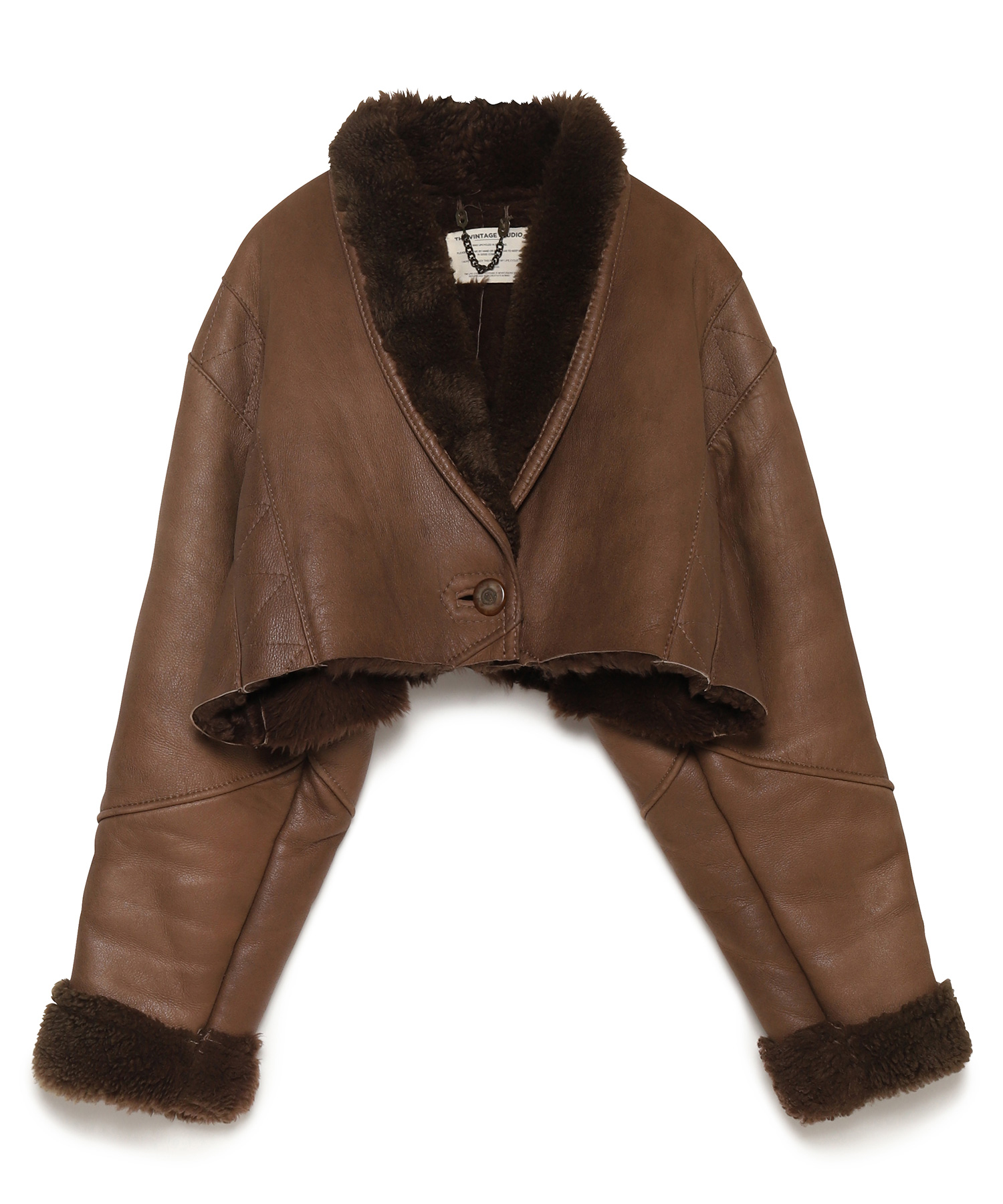 THE VINTAGE STUDIO Reworked Shearling Coat 送料無料 マルチカラーミックス系/99 サイズ:F ジャケット レディース