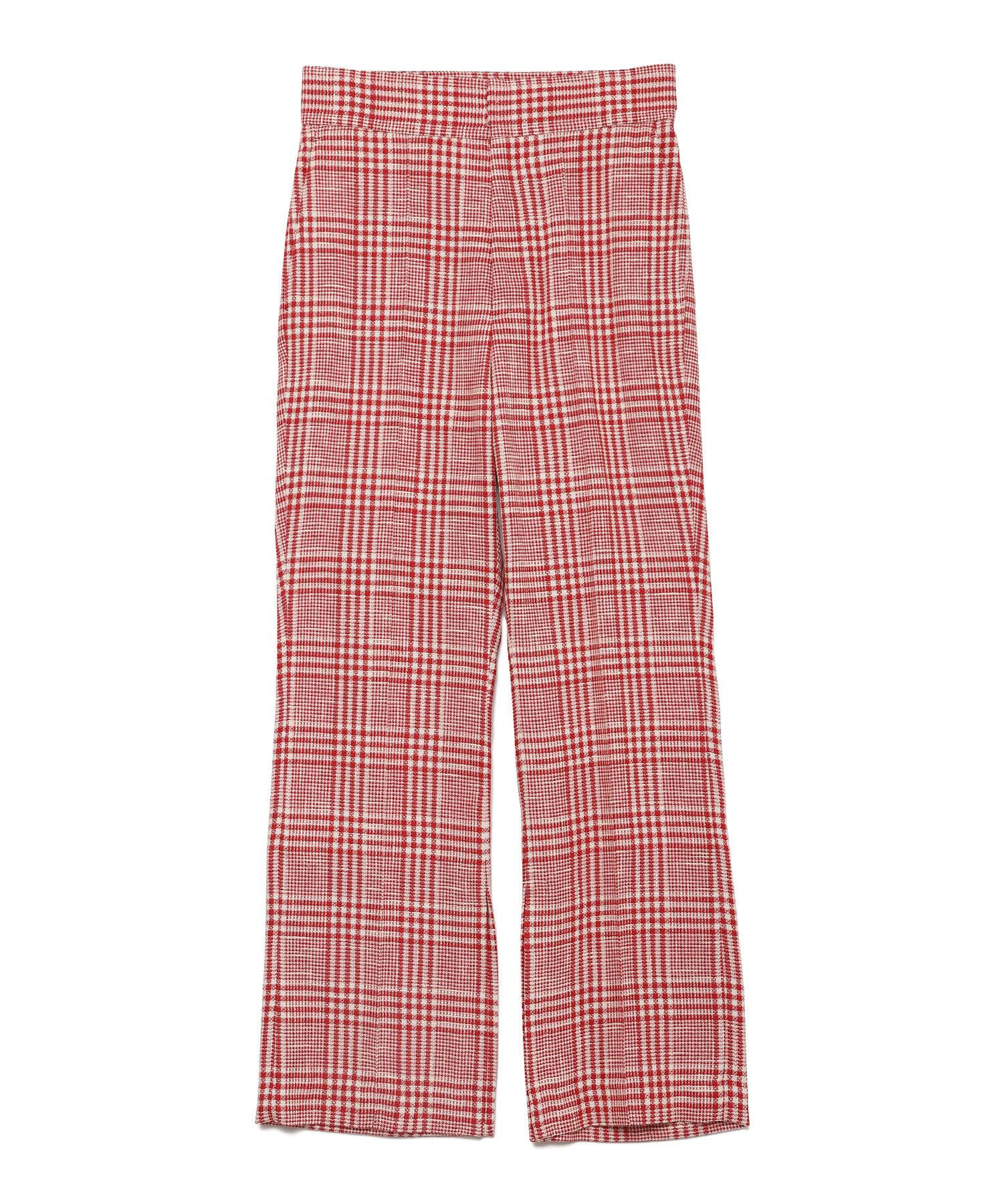 Uhr (ウーア) Plaid Pants RED/60 サイズ:36,38 ロングパンツ レディース