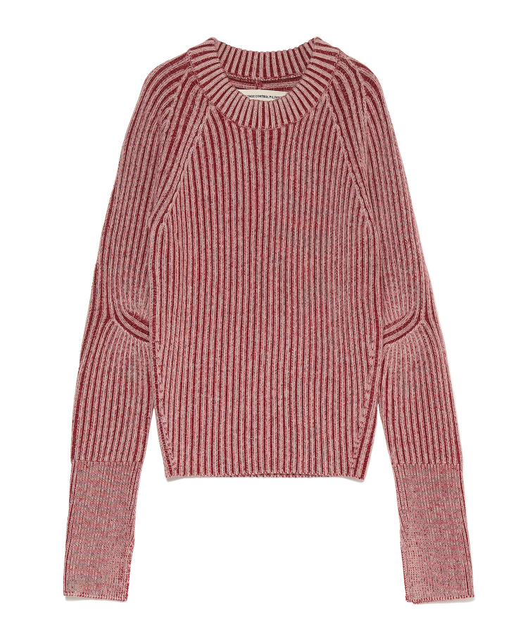 Wool Rib Knit Top / Red（Voltage Control Filter）｜TATRAS CONCEPT