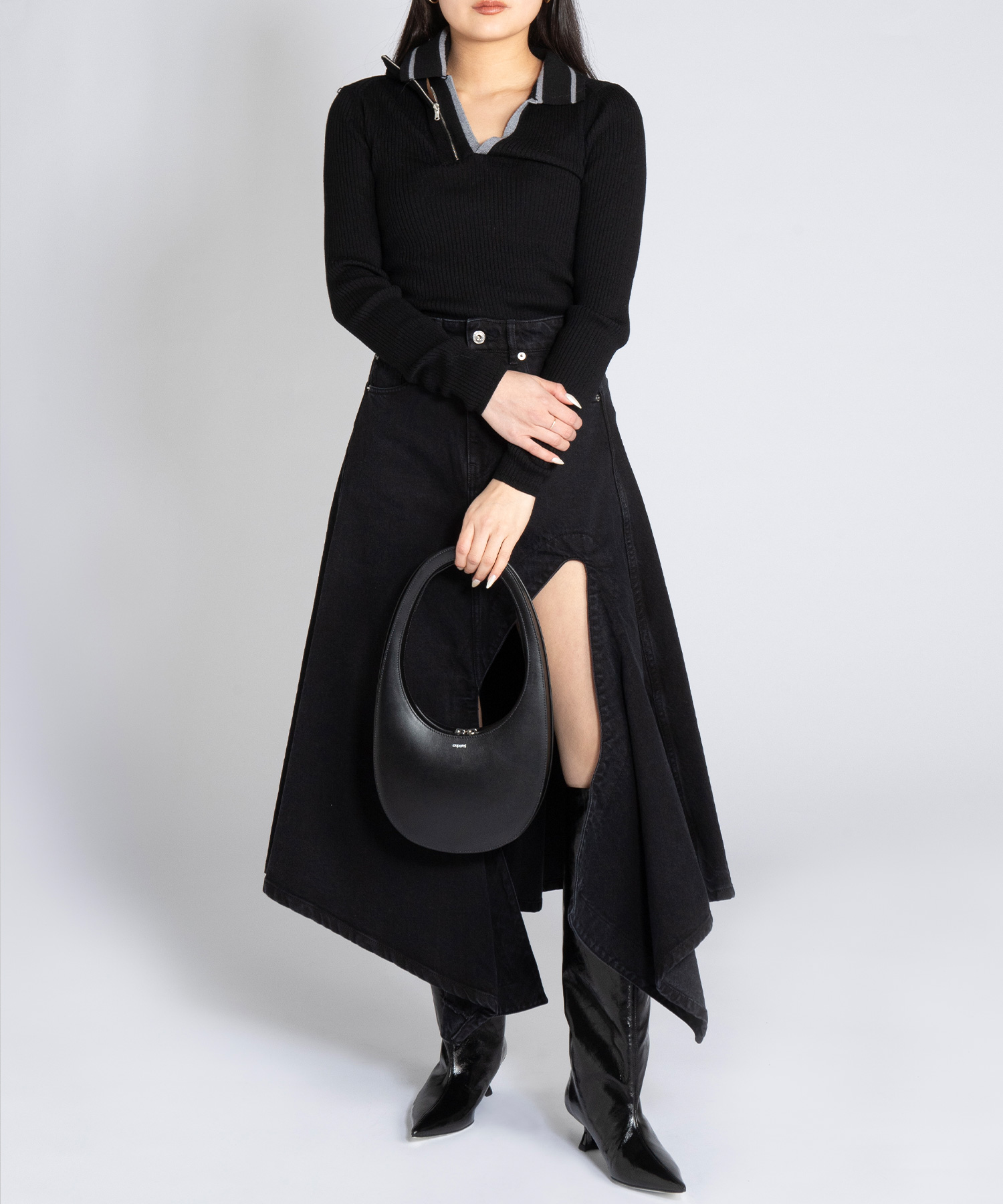 DOUBLE COLLAR FITTED SWEATER（Y/PROJECT）｜TATRAS CONCEPT